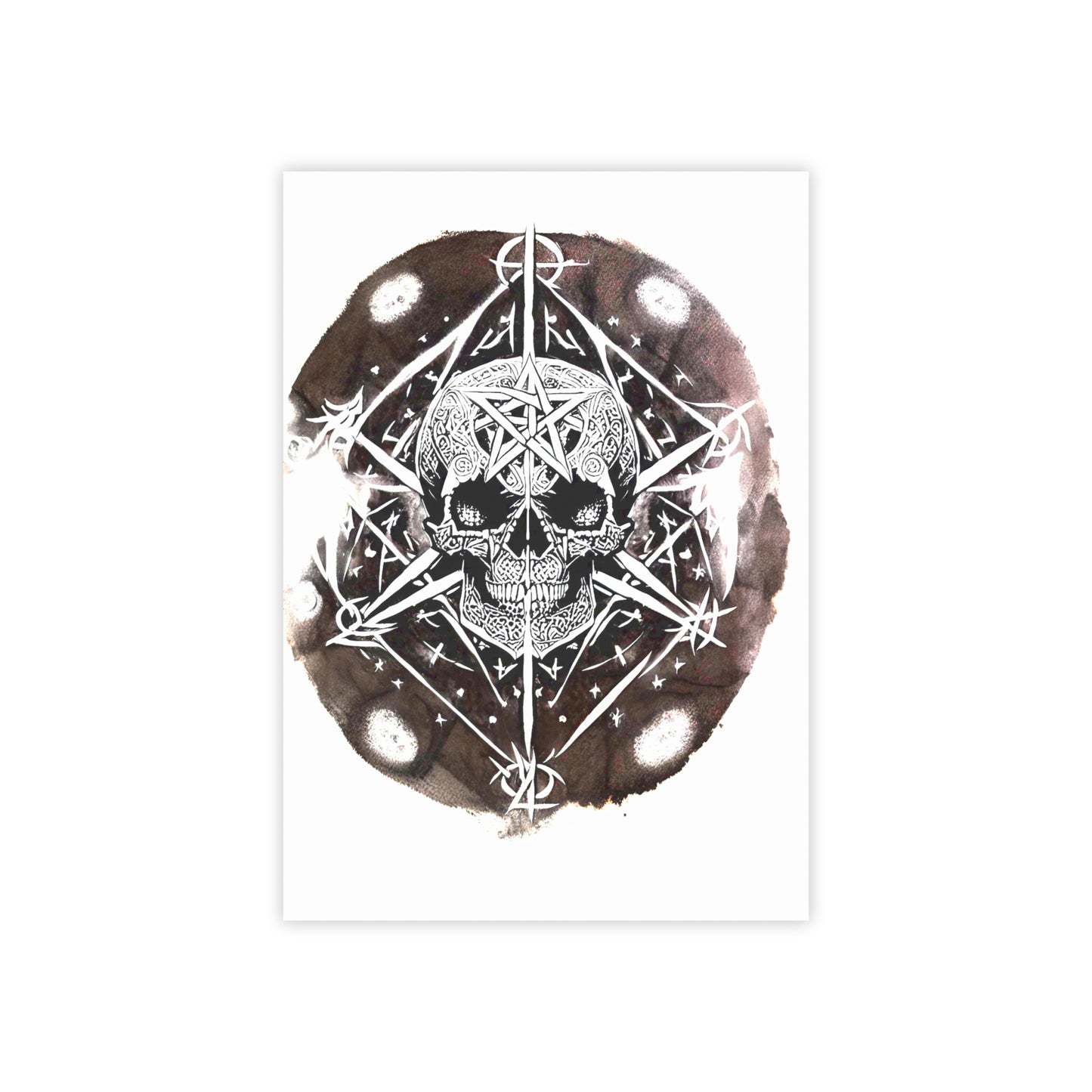 Pentagram Skull Post-it® Note Pads