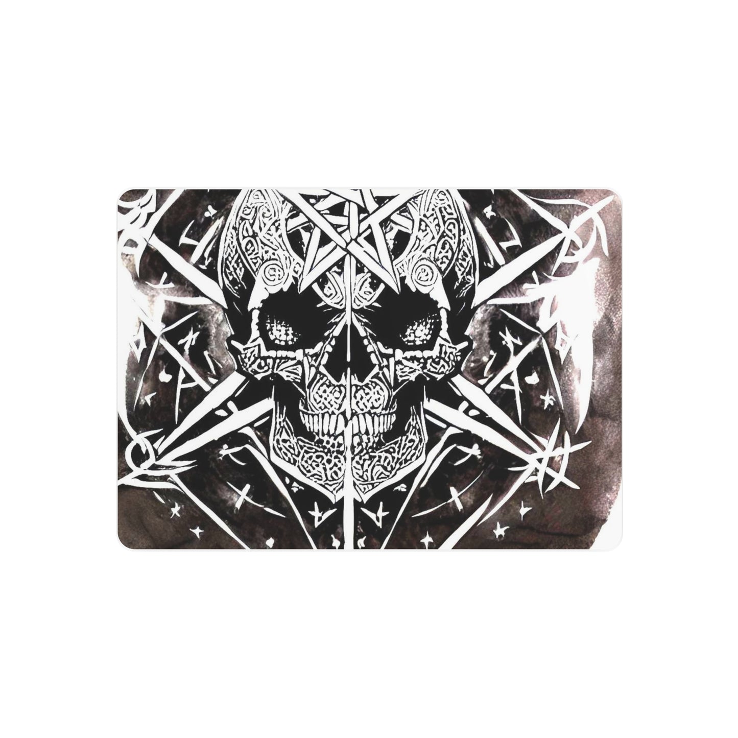 Pentagram Skull Metal Art Sign