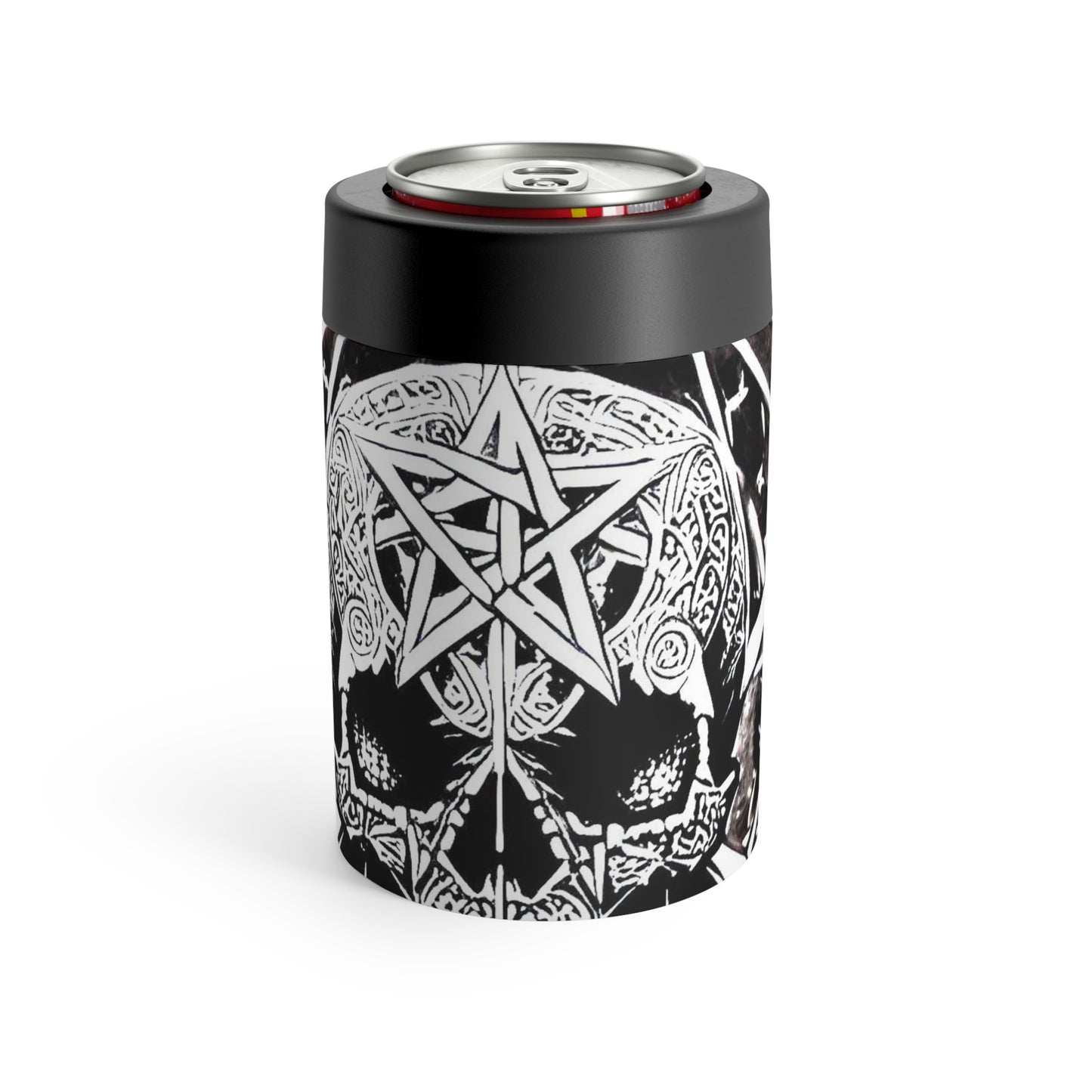 Pentagram Skull Can Holder