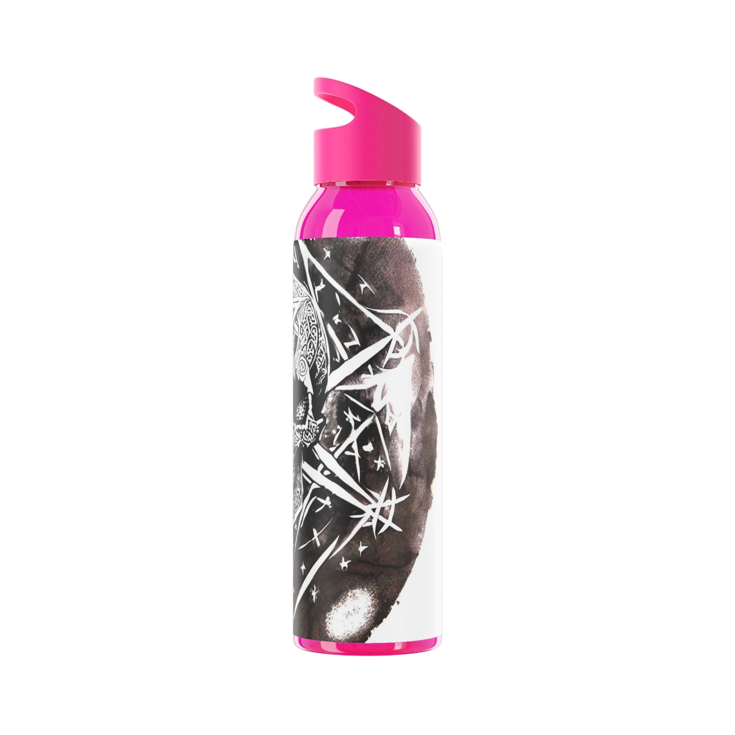 Pentagram Skull Sky Water Bottle