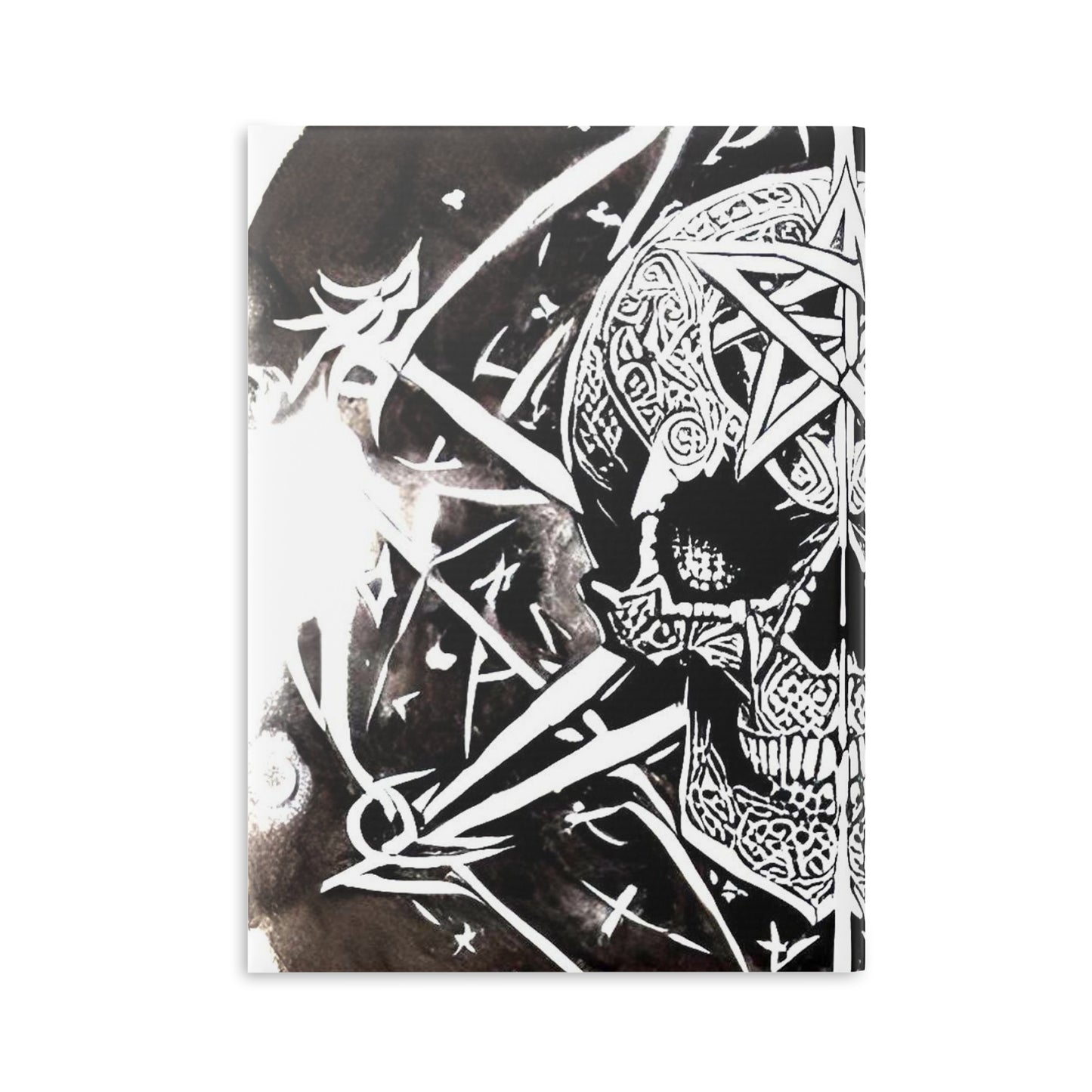 Pentagram Skull Hardcover Notebook with Puffy Covers