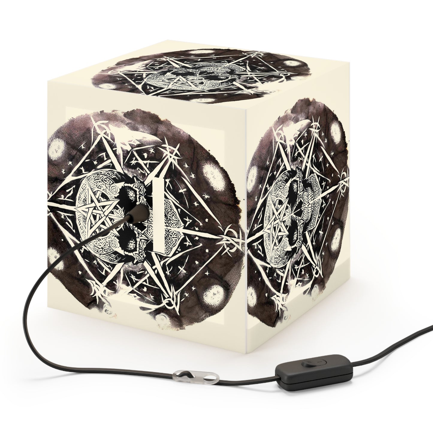 Pentagram Skull Light Cube Lamp