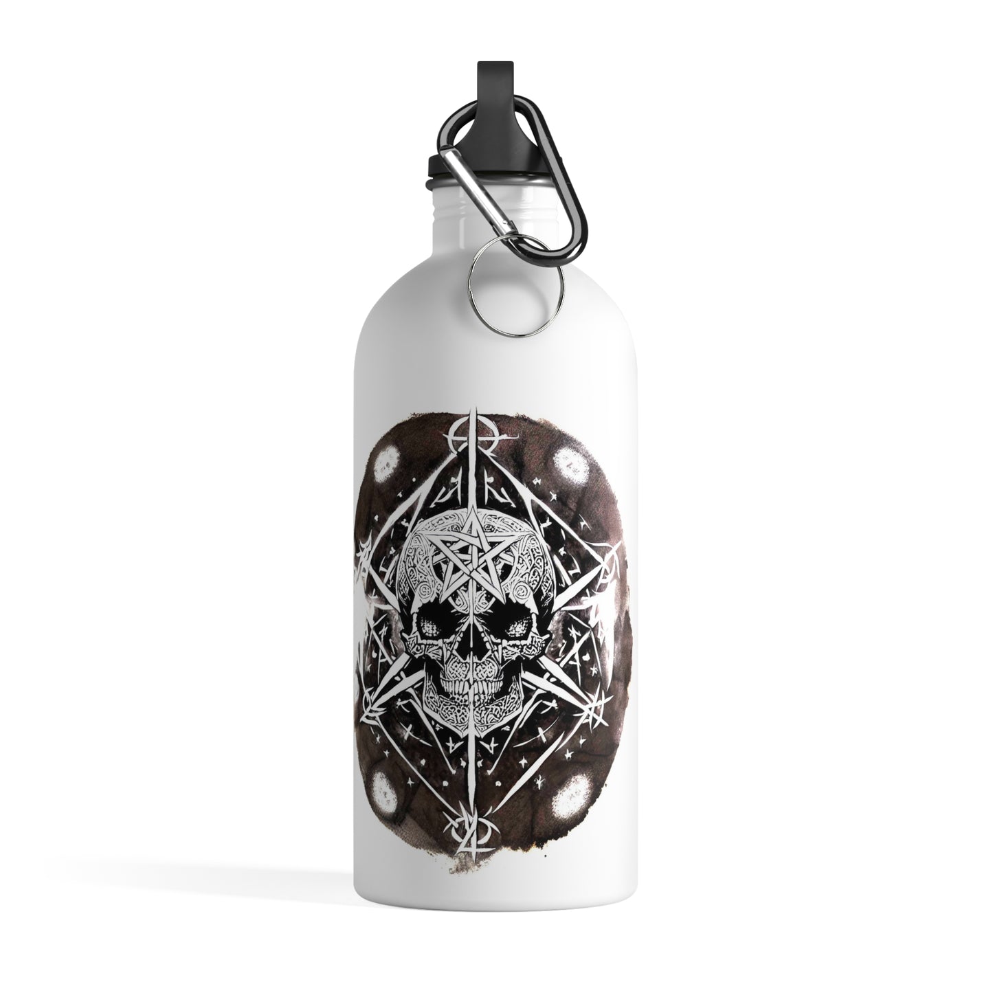 Pentagram Skull Stainless Steel Water Bottle