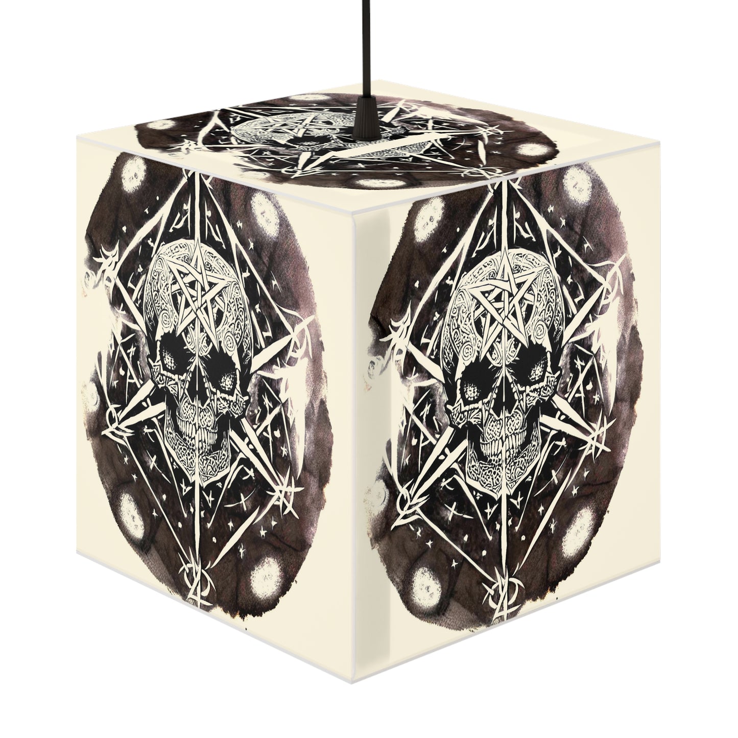 Pentagram Skull Light Cube Lamp