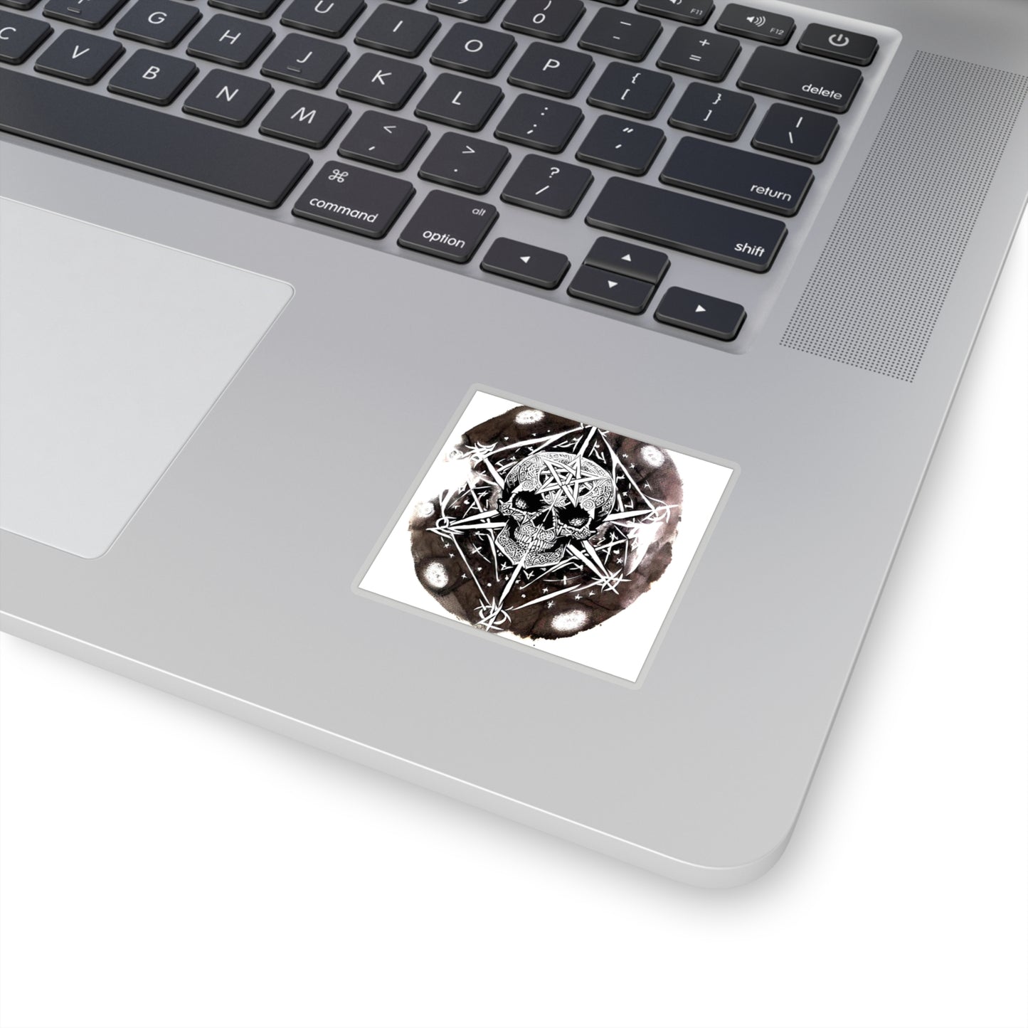 Pentagram Skull Kiss-Cut Stickers