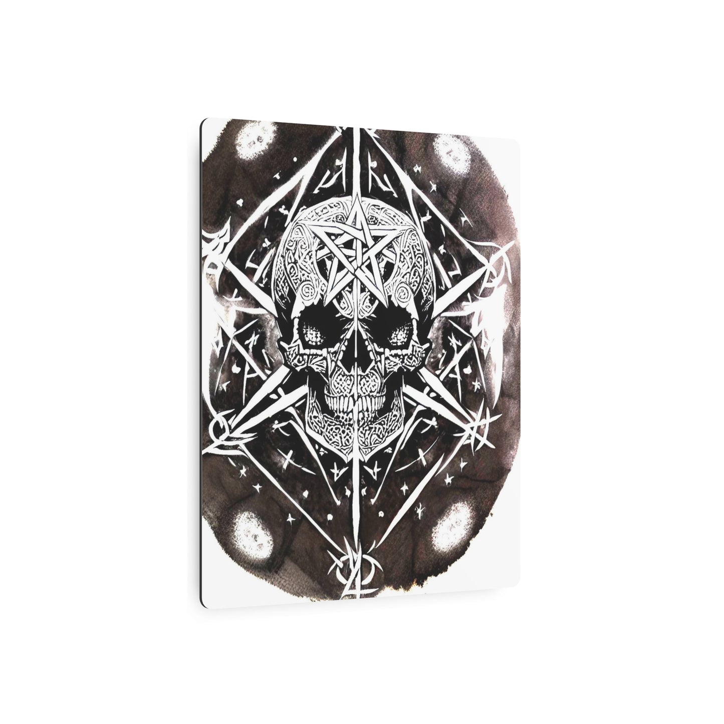 Pentagram Skull Metal Art Sign