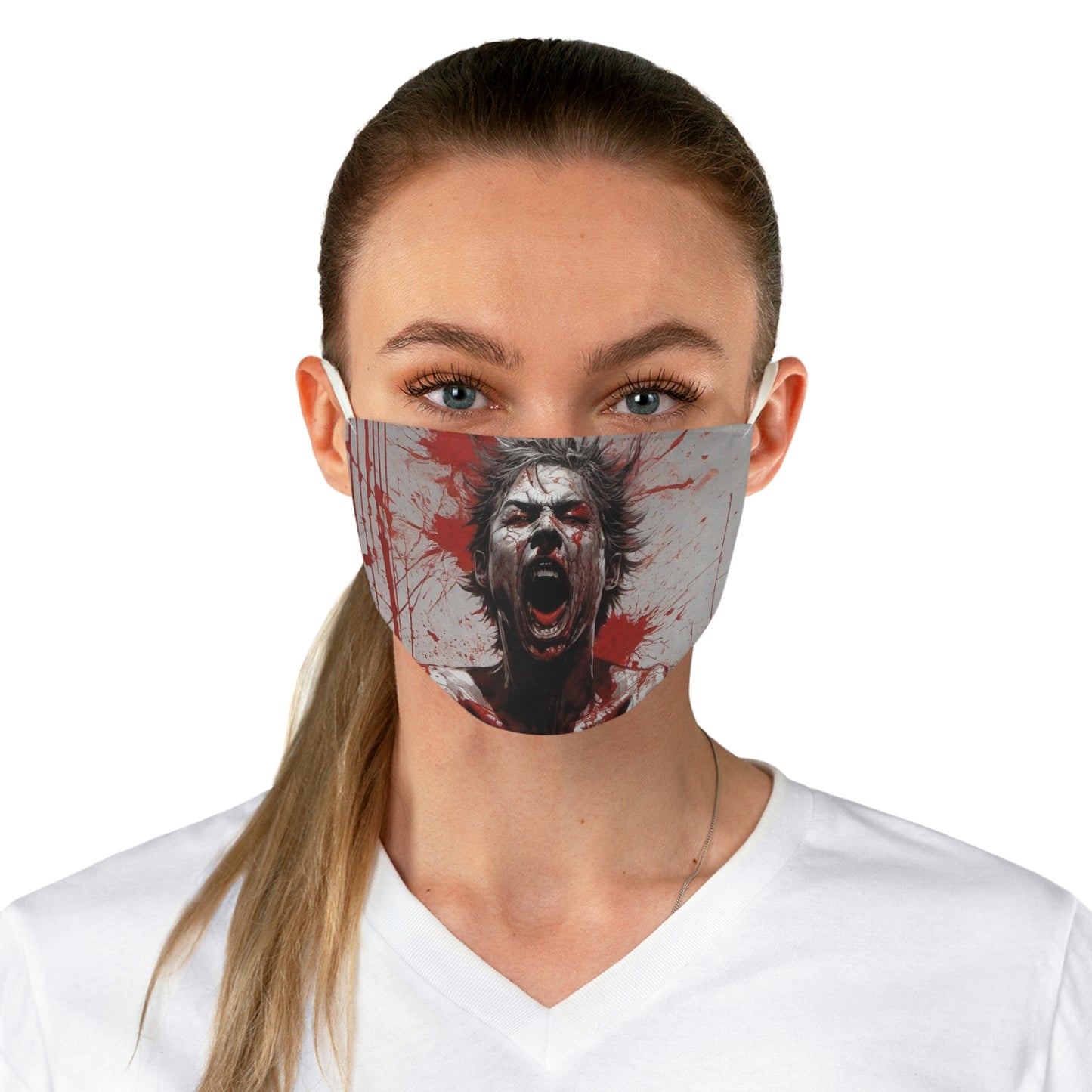 Bloody Scream Fabric Face Mask