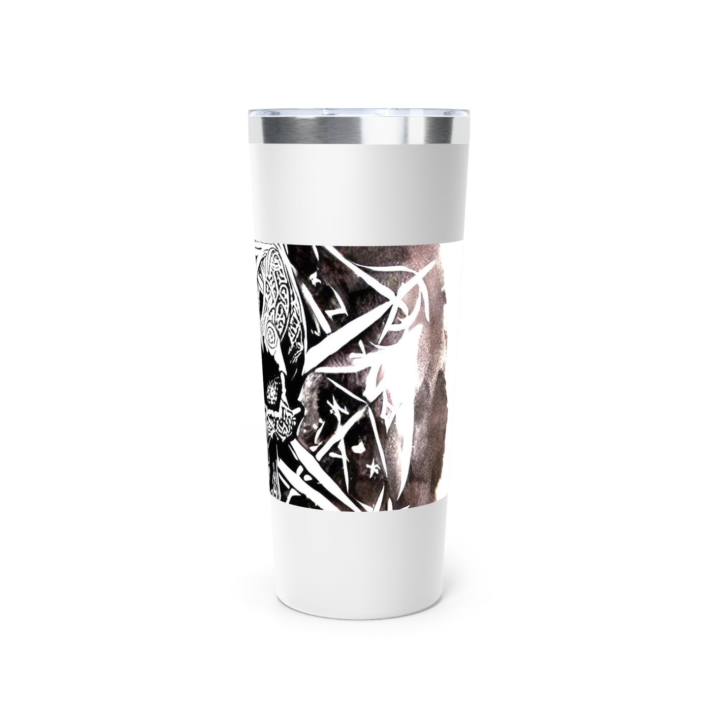 Pentagram Skull Copper Vacuum Insulated Tumbler, 22oz