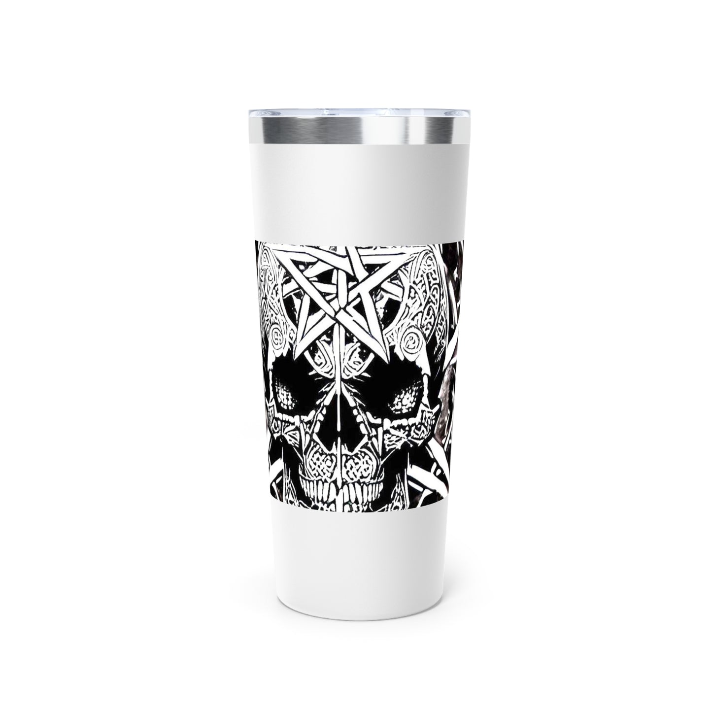 Pentagram Skull Copper Vacuum Insulated Tumbler, 22oz