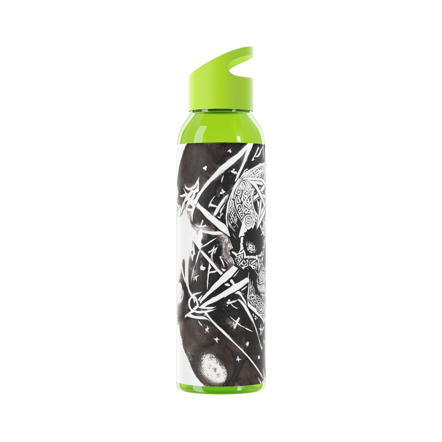 Pentagram Skull Sky Water Bottle