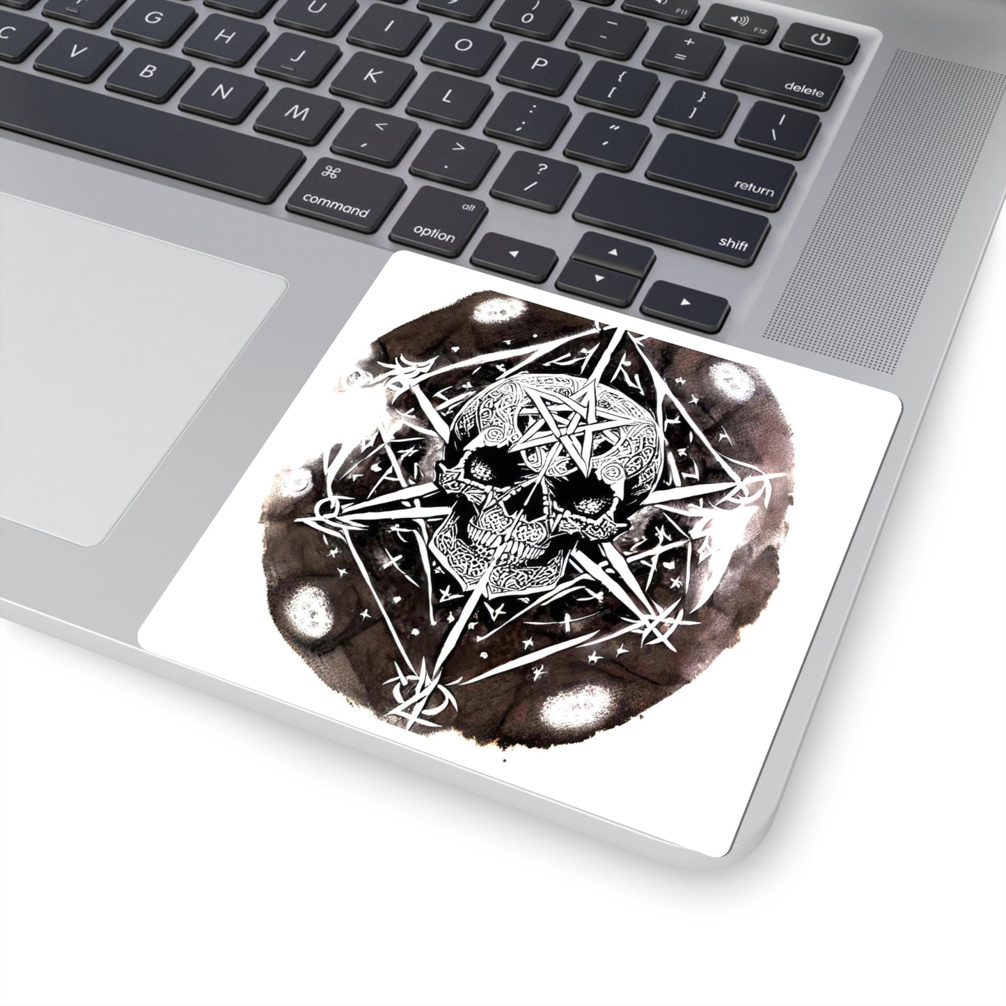 Pentagram Skull Kiss-Cut Stickers