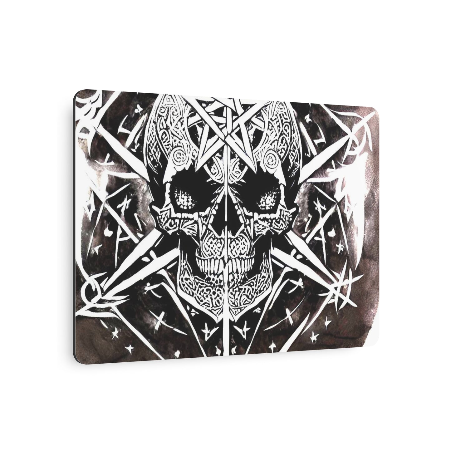 Pentagram Skull Metal Art Sign