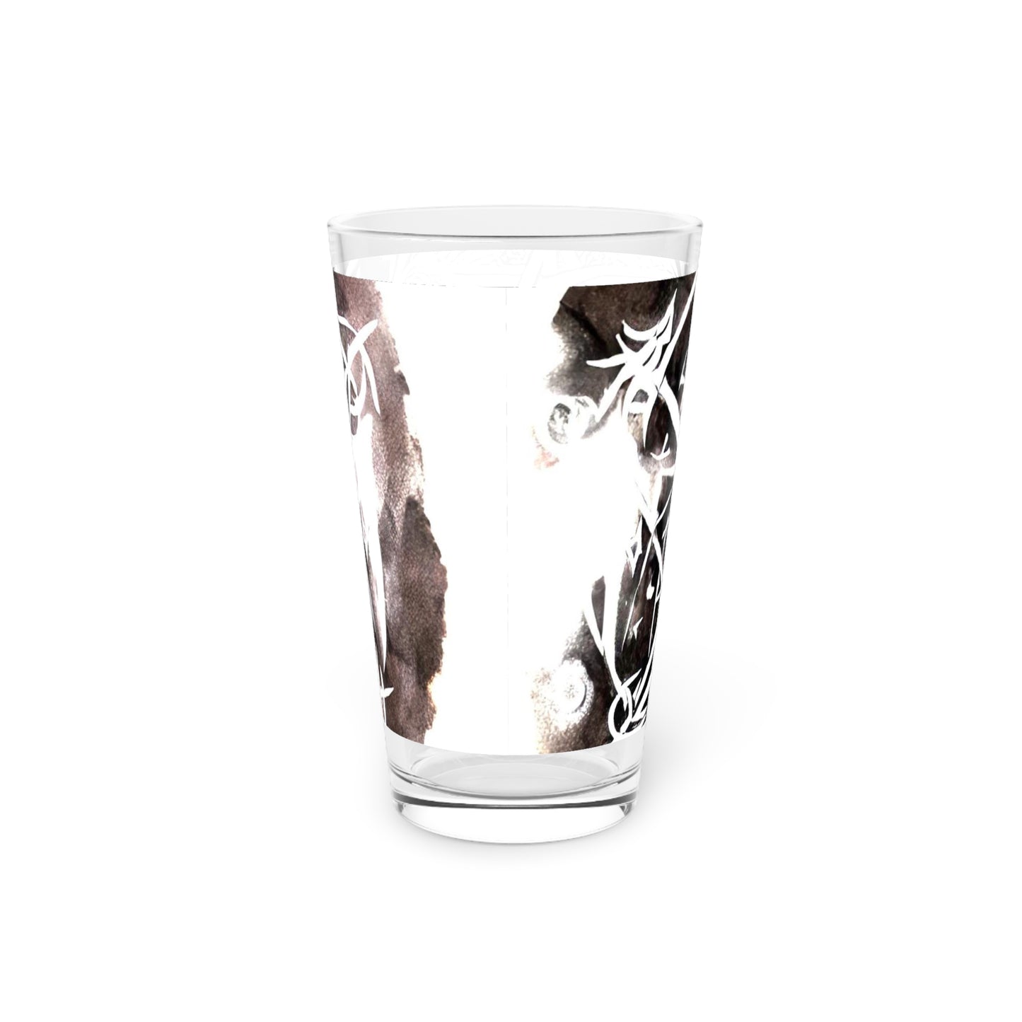 Pentagram Skull Pint Glass, 16oz