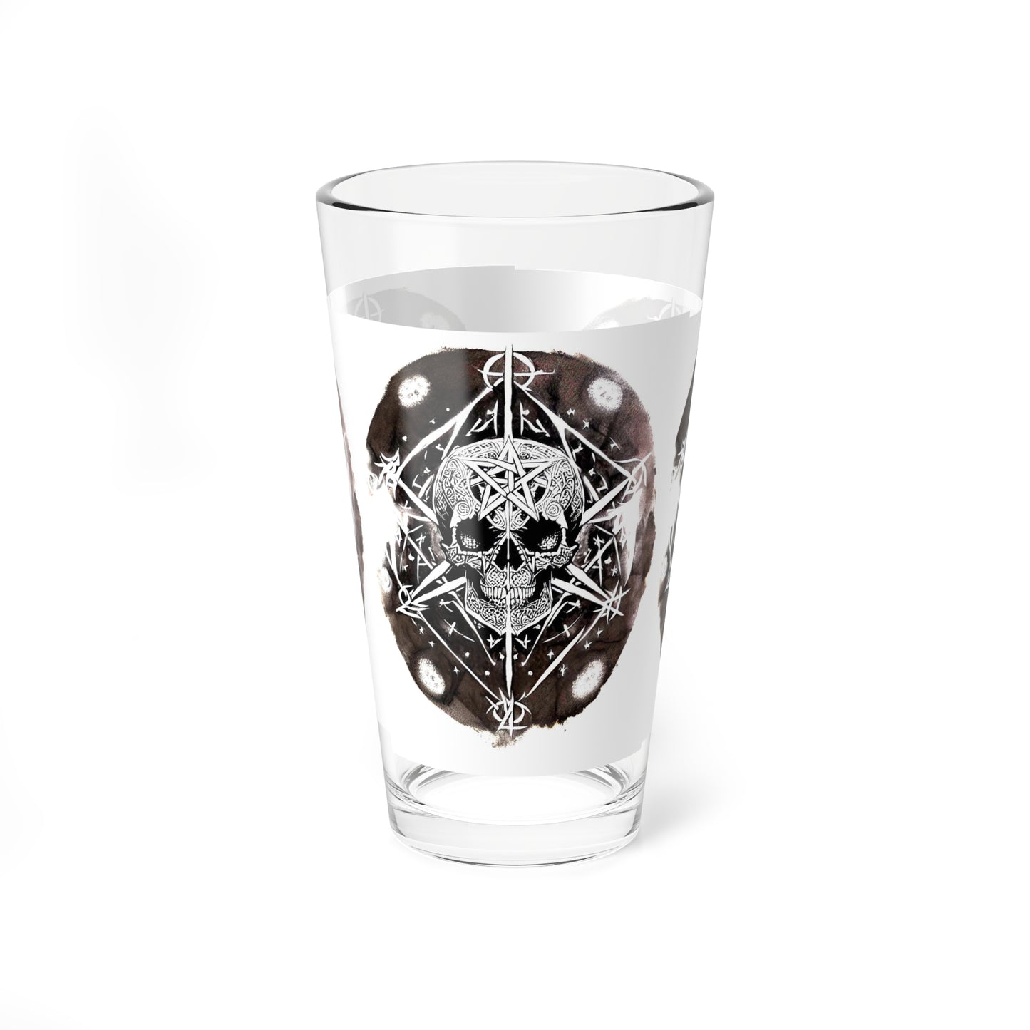 Pentagram Skull Mixing Glass, 16oz