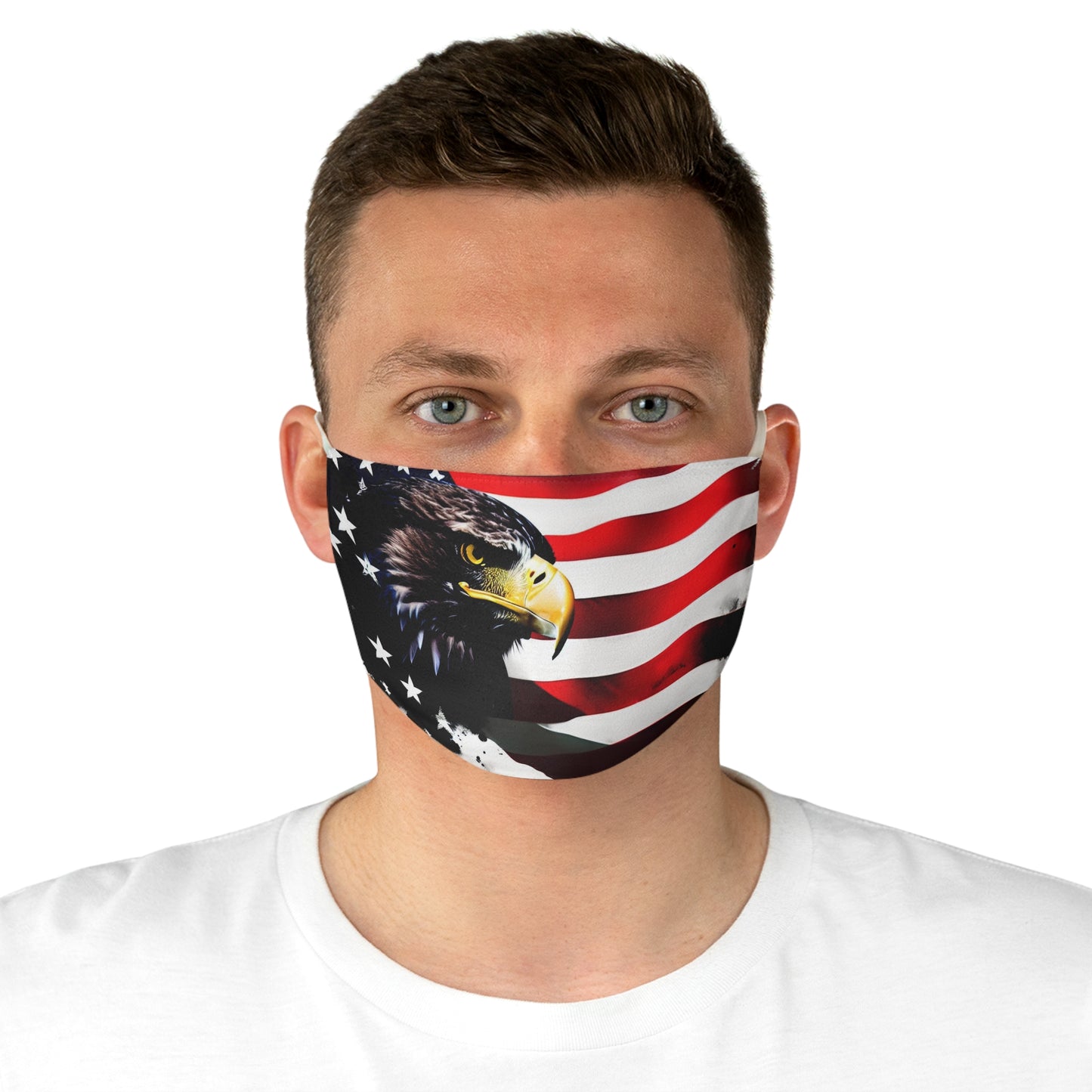 Eagle Flag Fabric Face Mask