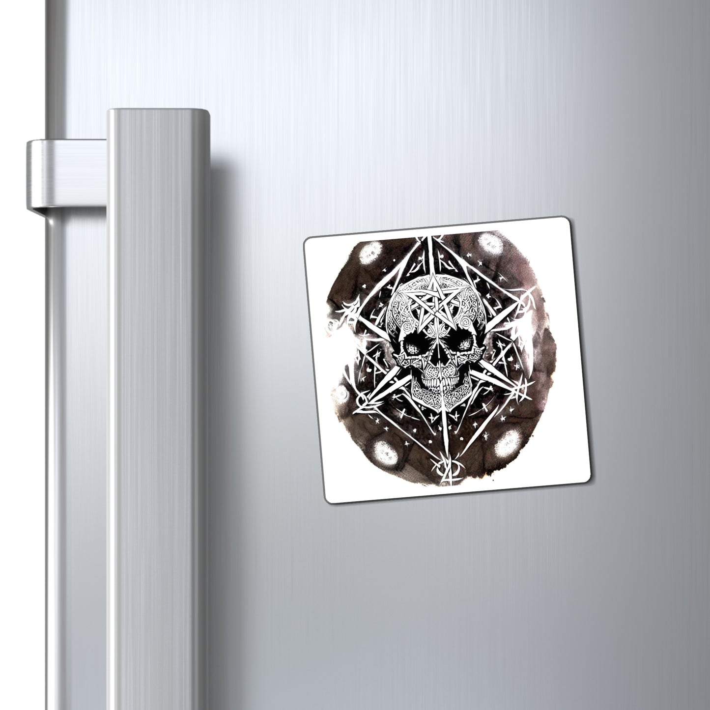 Pentagram Skull Magnets