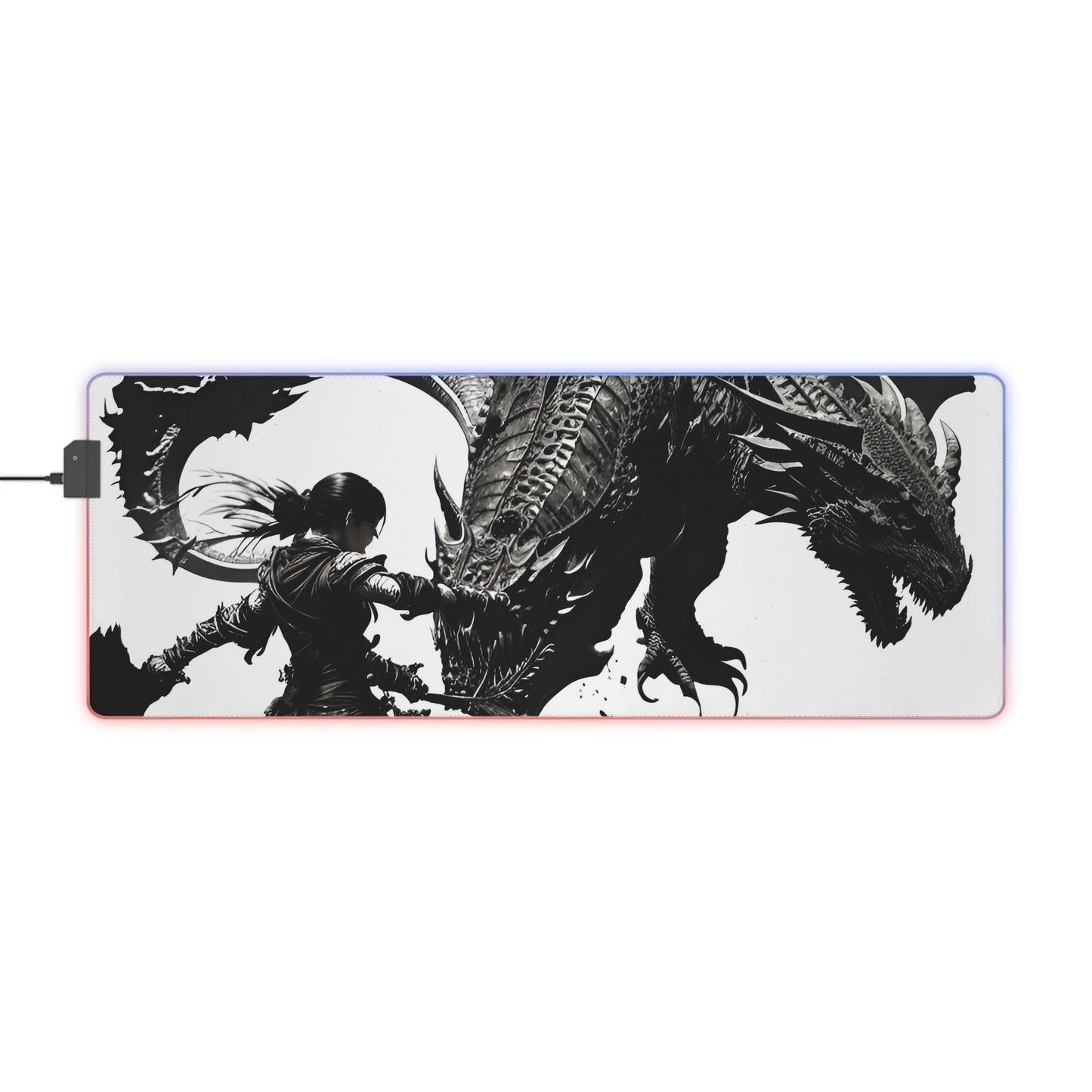 Anime Dragon LED Gaming Mouse Pad