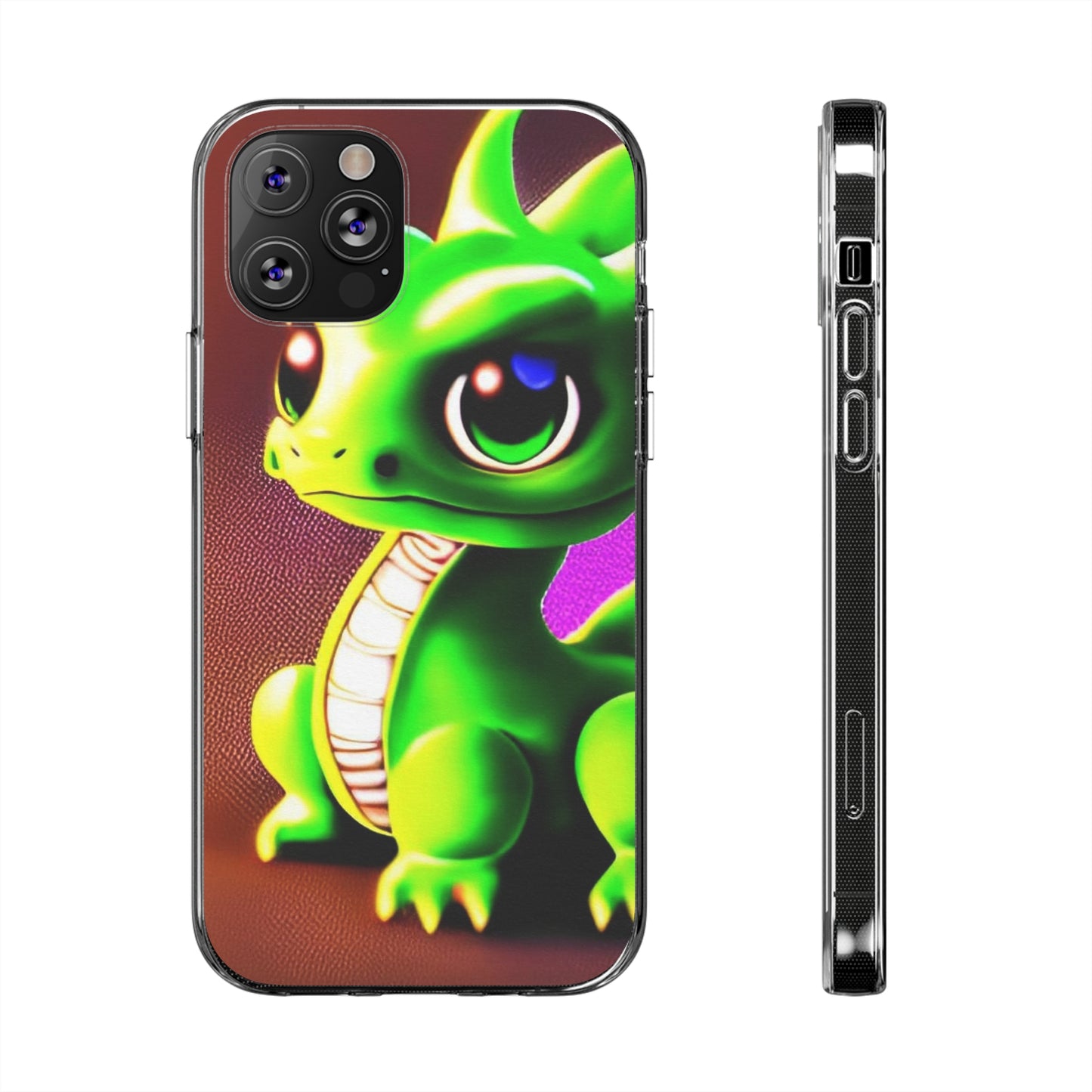 Baby Dragon Clear Silicone Phone Case