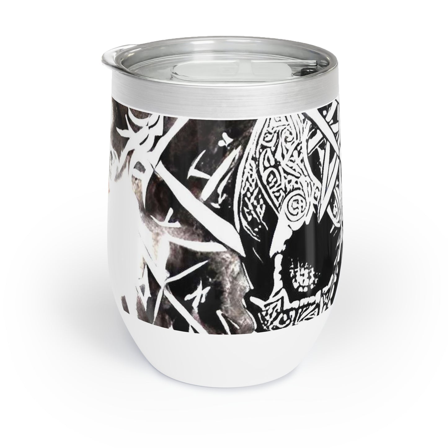 Pentagram Skull Chill Wine Tumbler