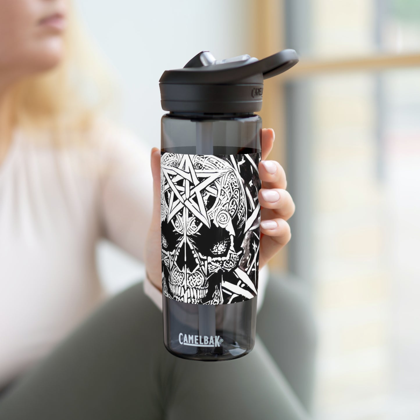 Pentagram Skull CamelBak Eddy®  Water Bottle, 20oz\25oz