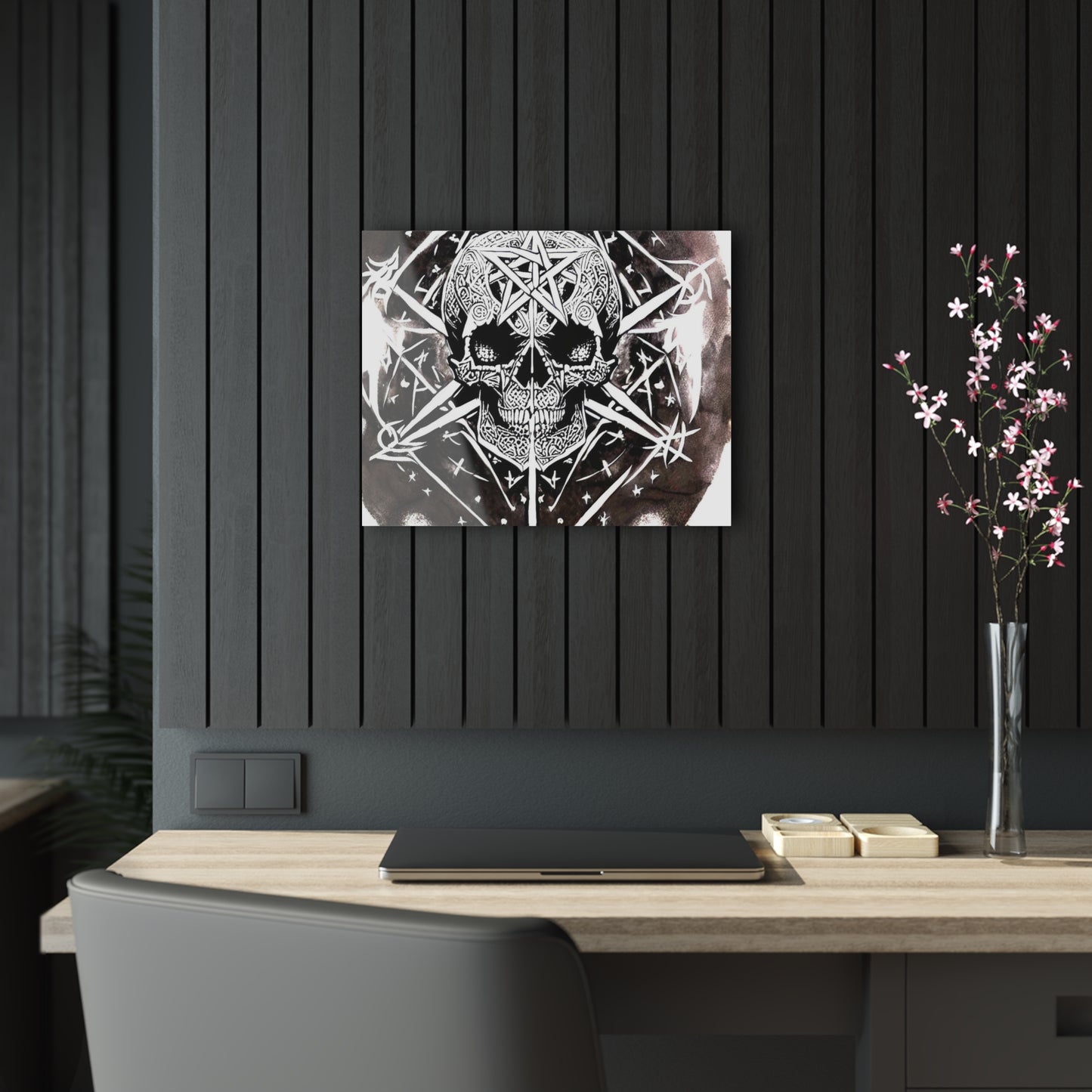 Pentagram Skull Acrylic Prints