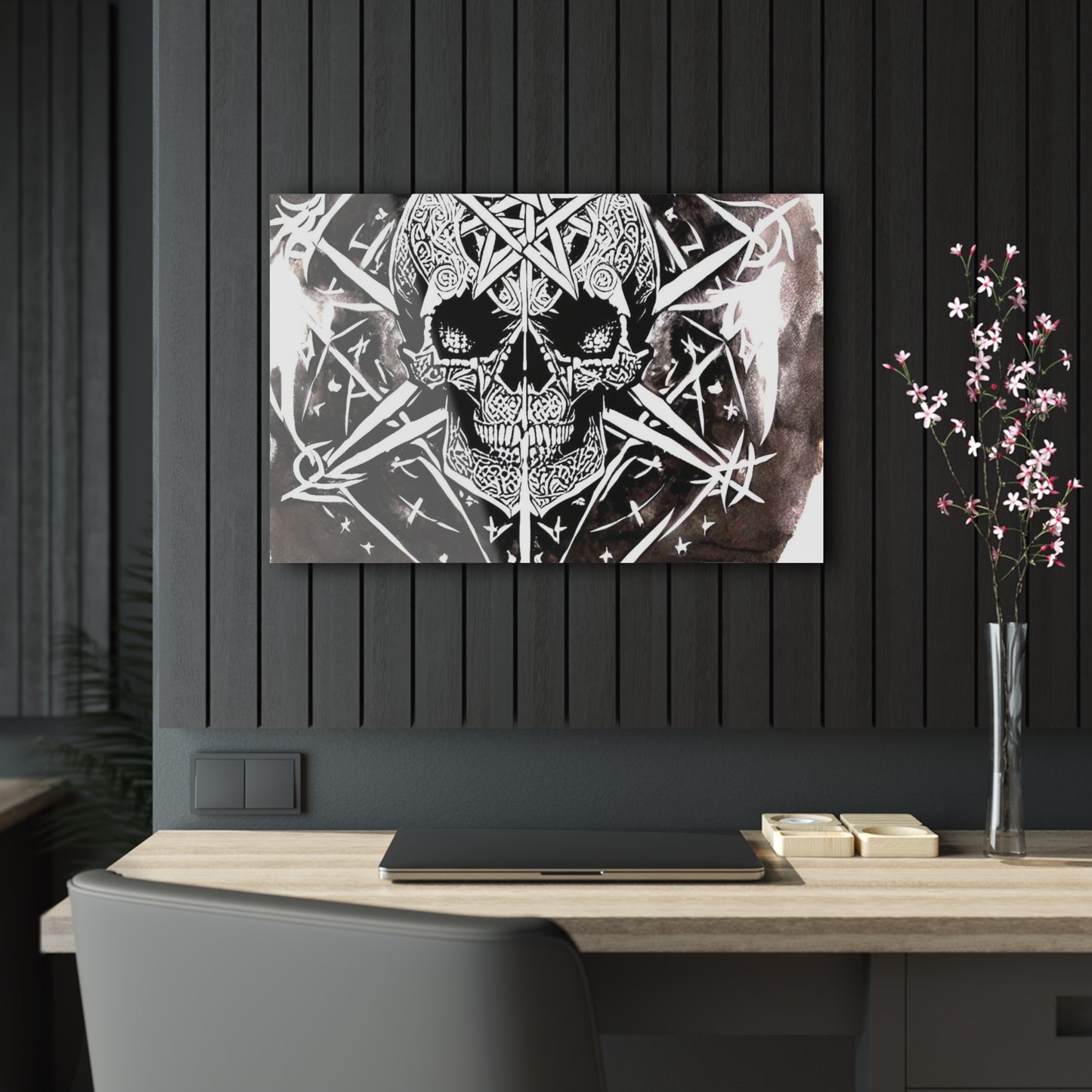 Pentagram Skull Acrylic Prints