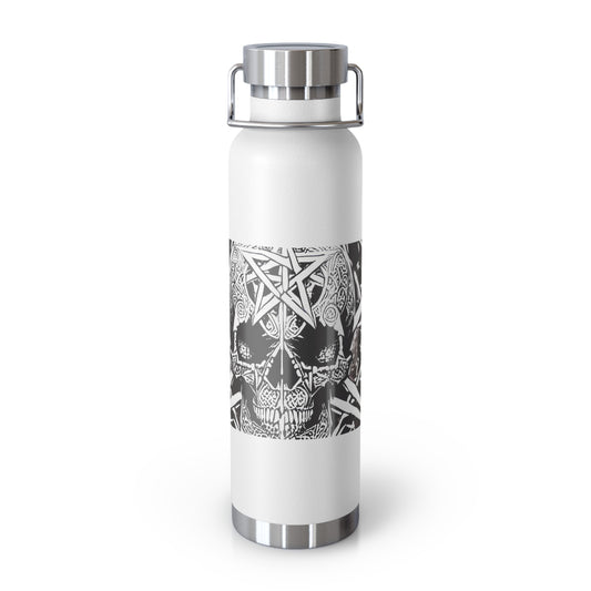 Pentagram Skull Copper Vacuum Insulated Bottle, 22oz