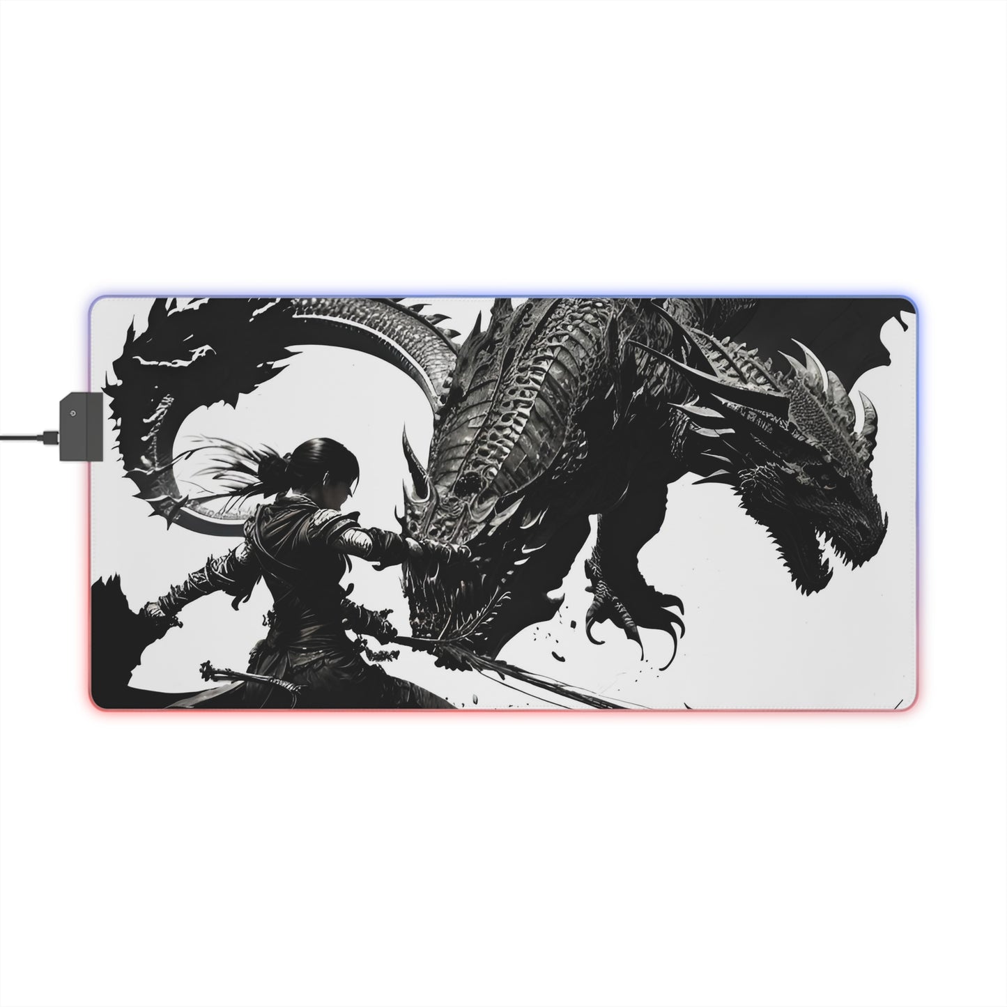 Anime Dragon LED Gaming Mouse Pad