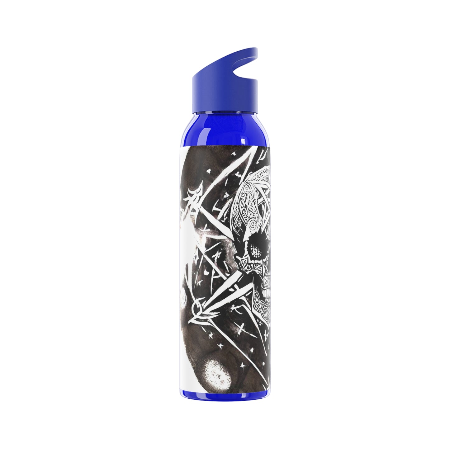 Pentagram Skull Sky Water Bottle