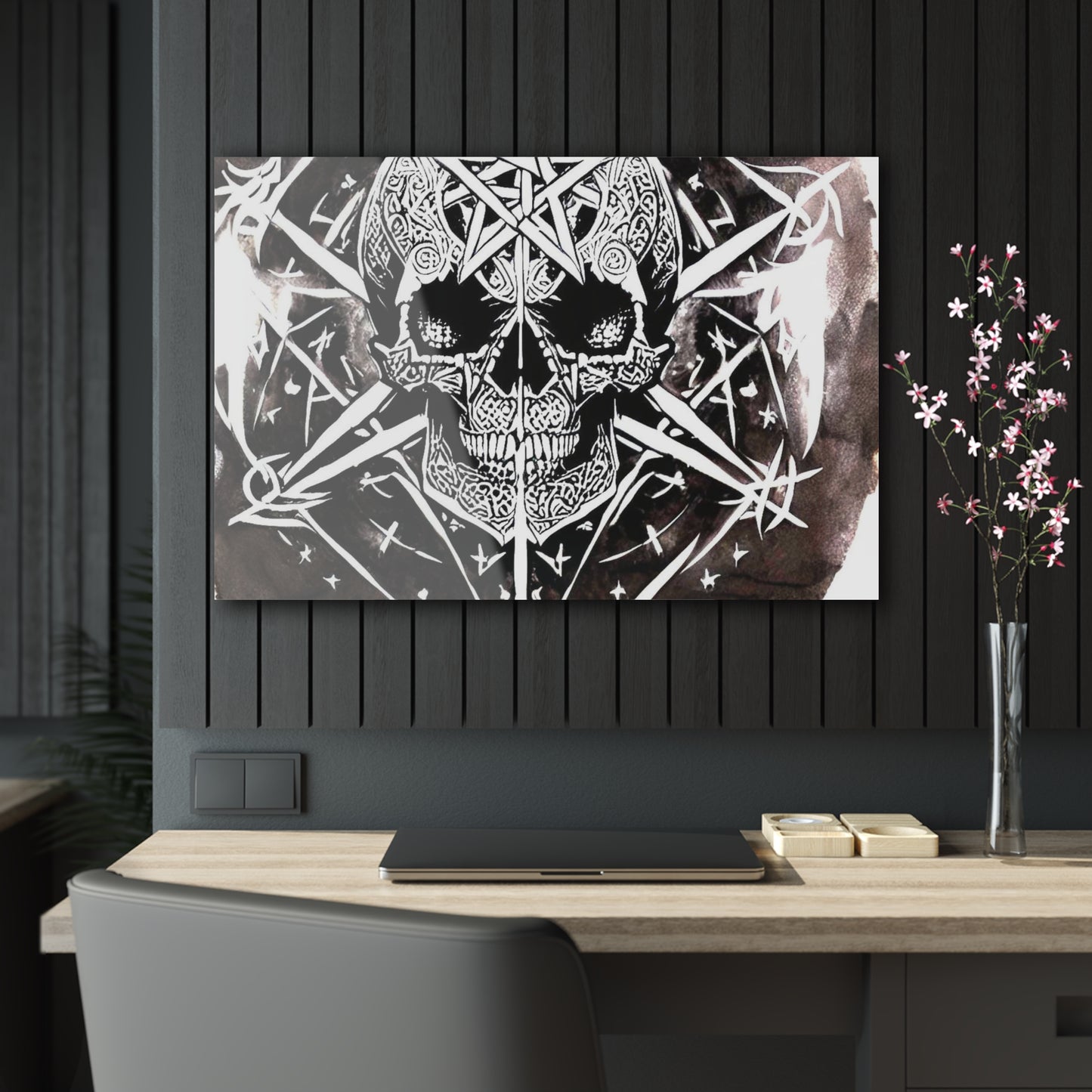 Pentagram Skull Acrylic Prints