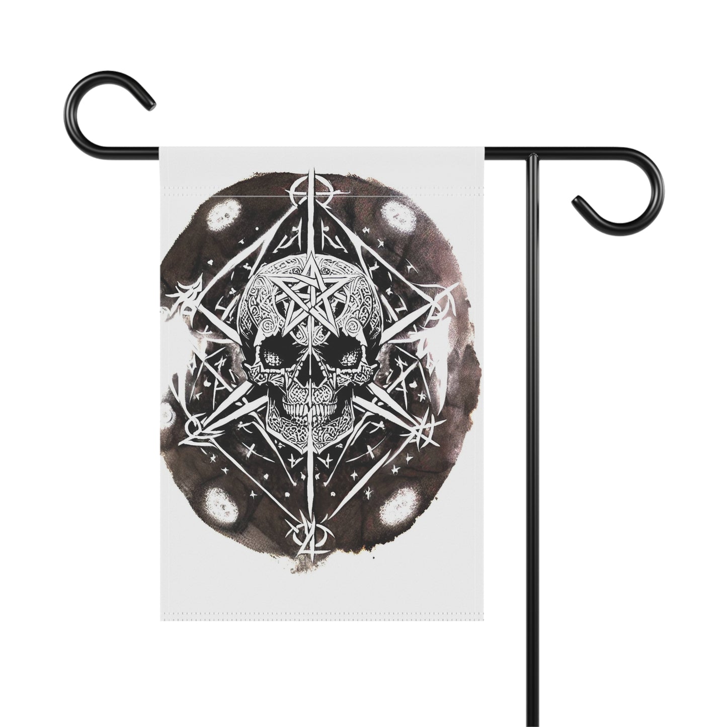 Pentagram Skull Garden & House Banner