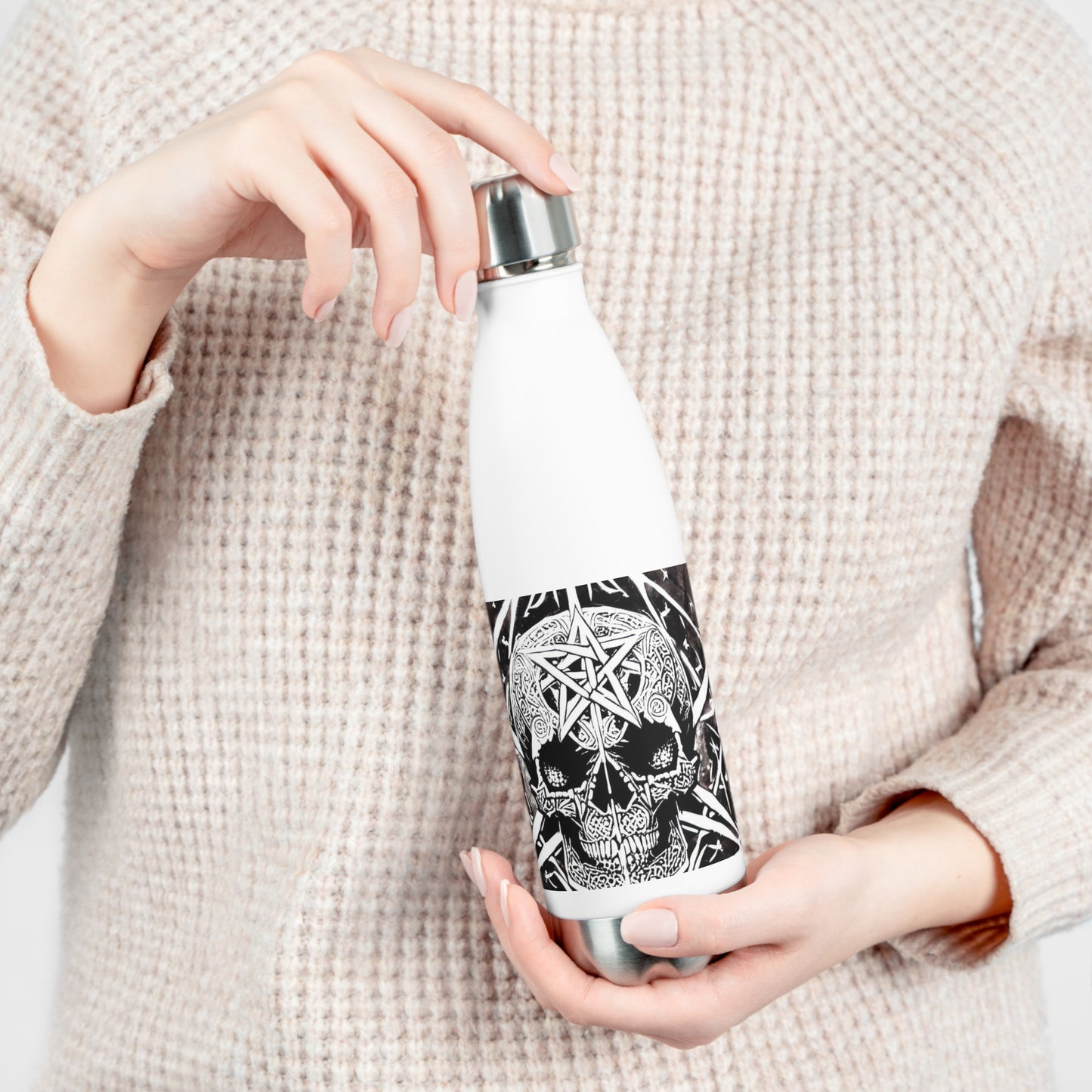 Pentagram Skull 20oz Insulated Bottle