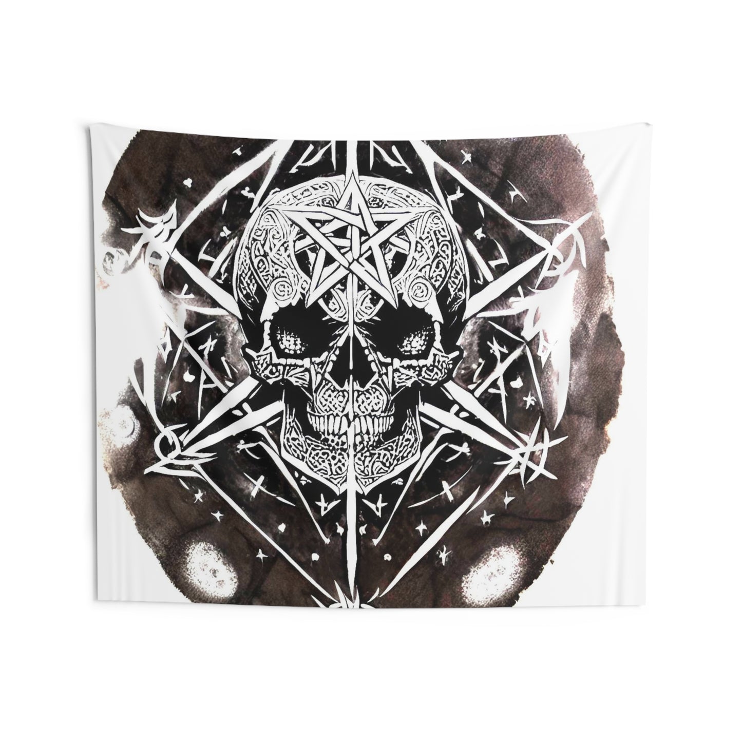 Pentagram Skull Indoor Wall Tapestries