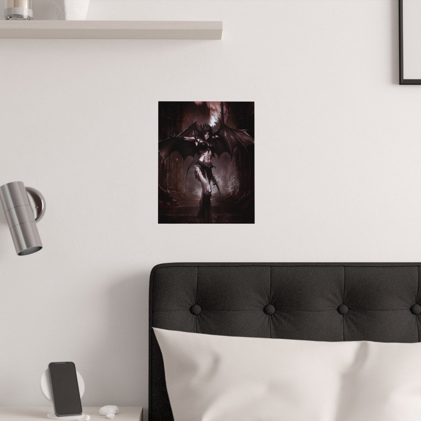 Nightmarish Succubus Demon Satin Poster