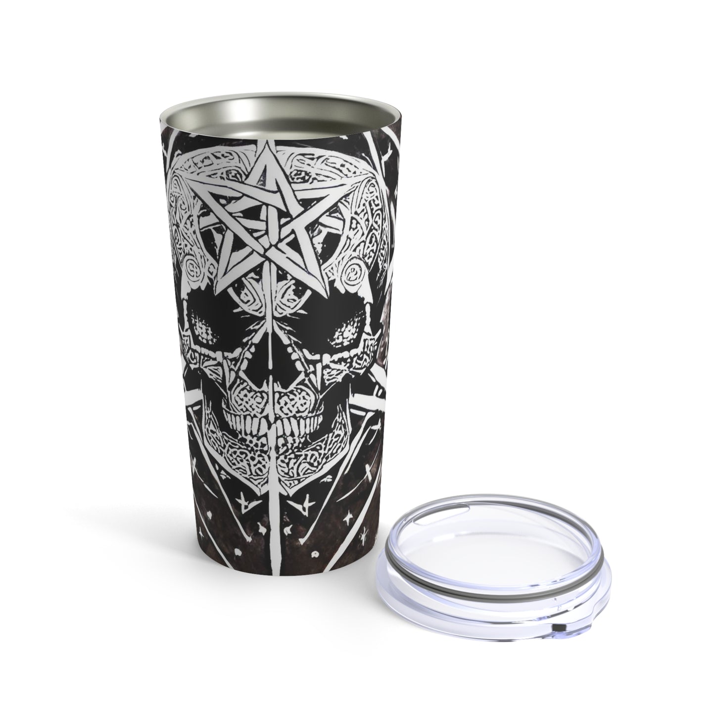 Pentagram Skull Tumbler 20oz