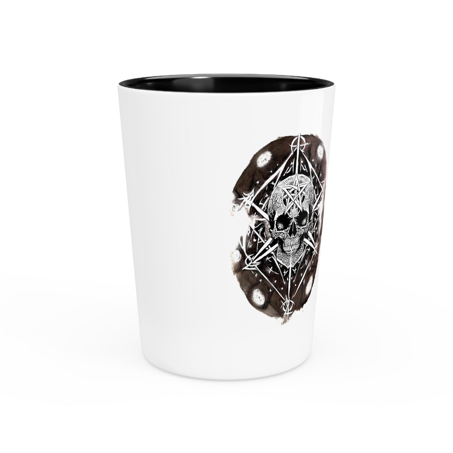 Pentagram Skull Shot Glass