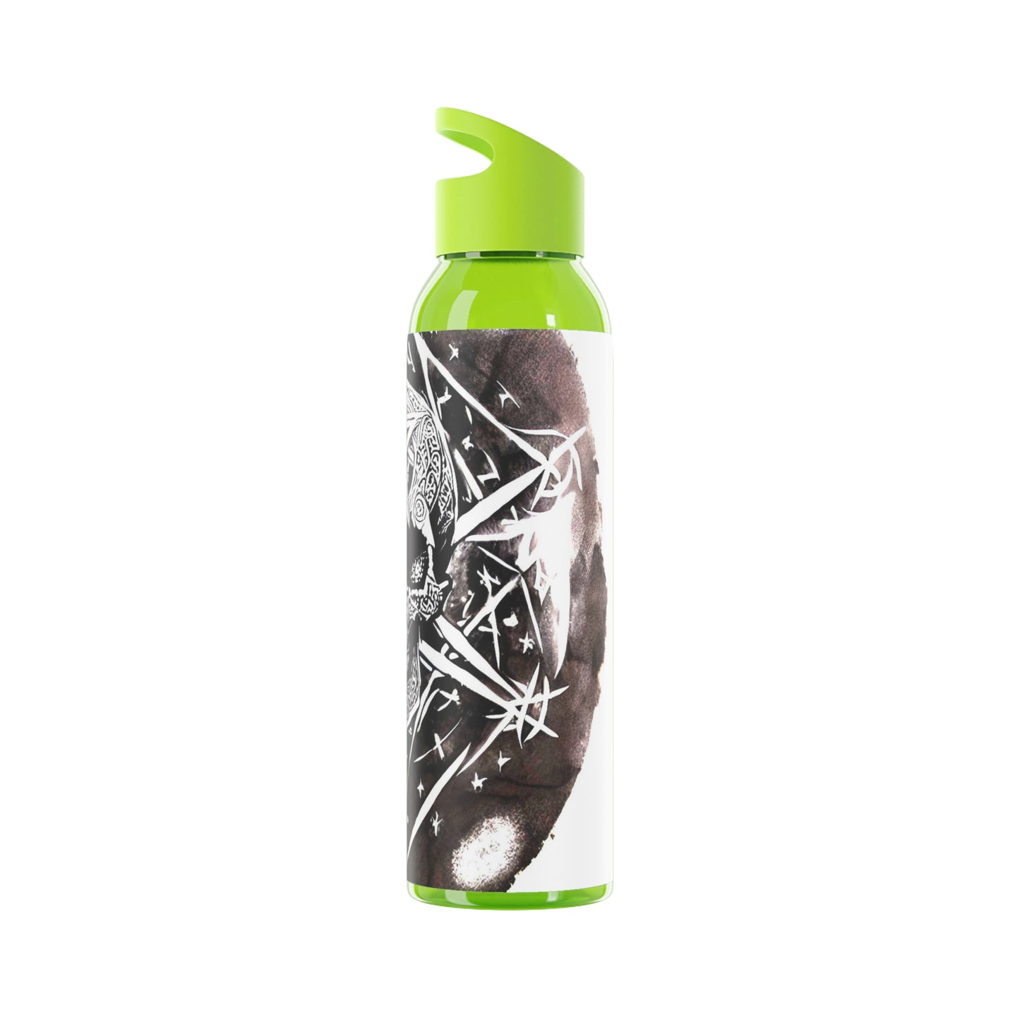 Pentagram Skull Sky Water Bottle