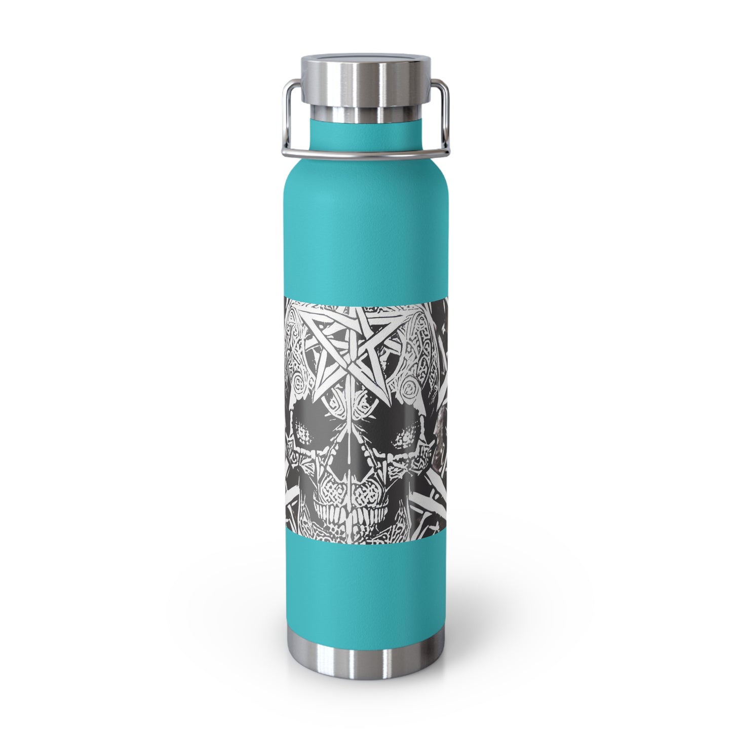 Pentagram Skull Copper Vacuum Insulated Bottle, 22oz