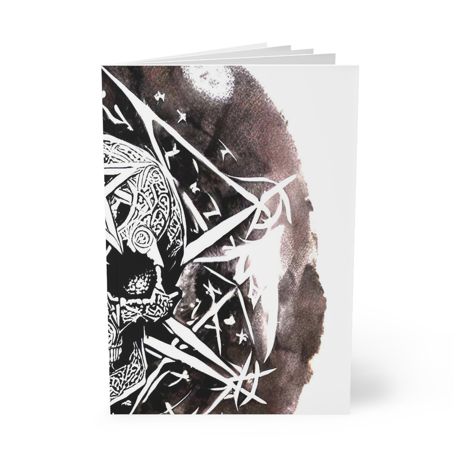 Pentagram Skull Softcover Notebook, A5