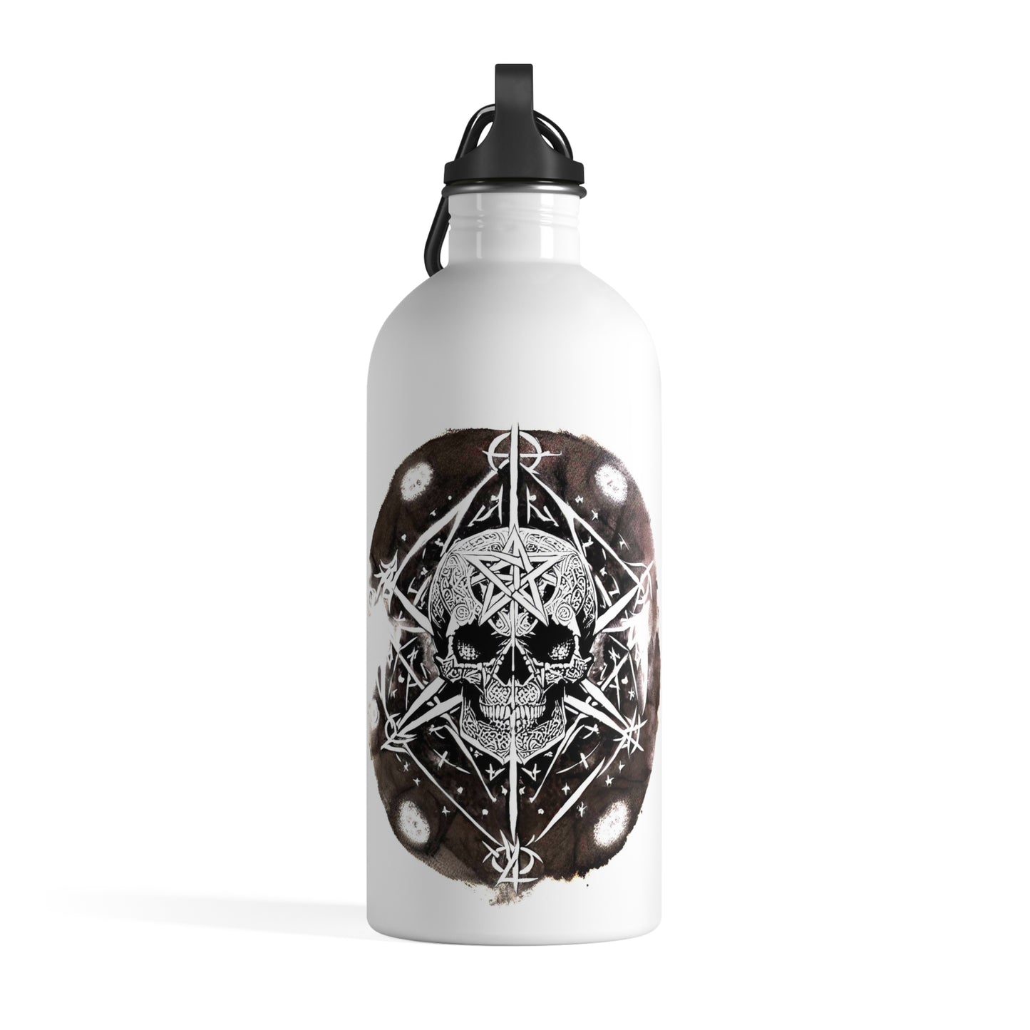 Pentagram Skull Stainless Steel Water Bottle