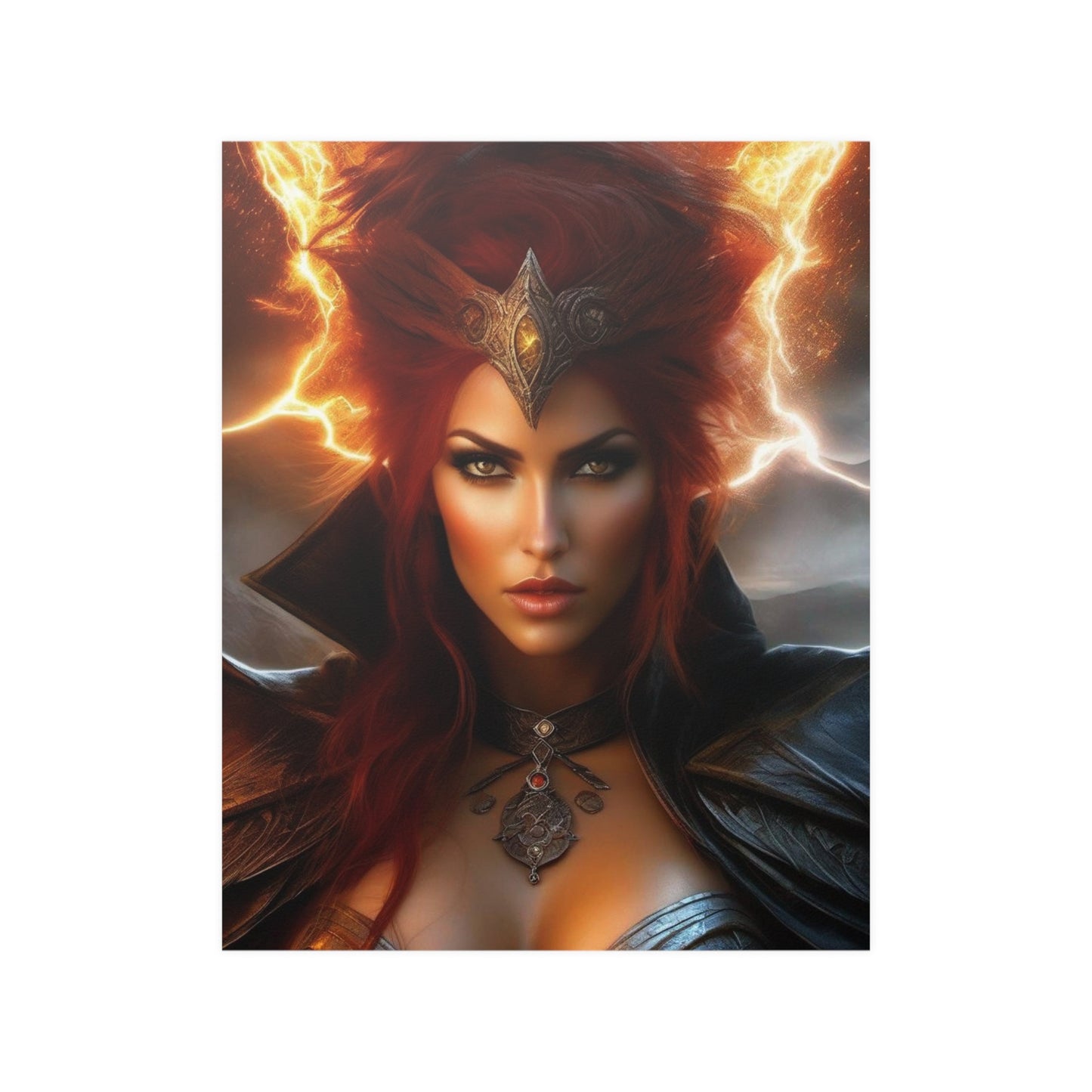 Redheaded Lightning Queen Satin Posters (210gsm)