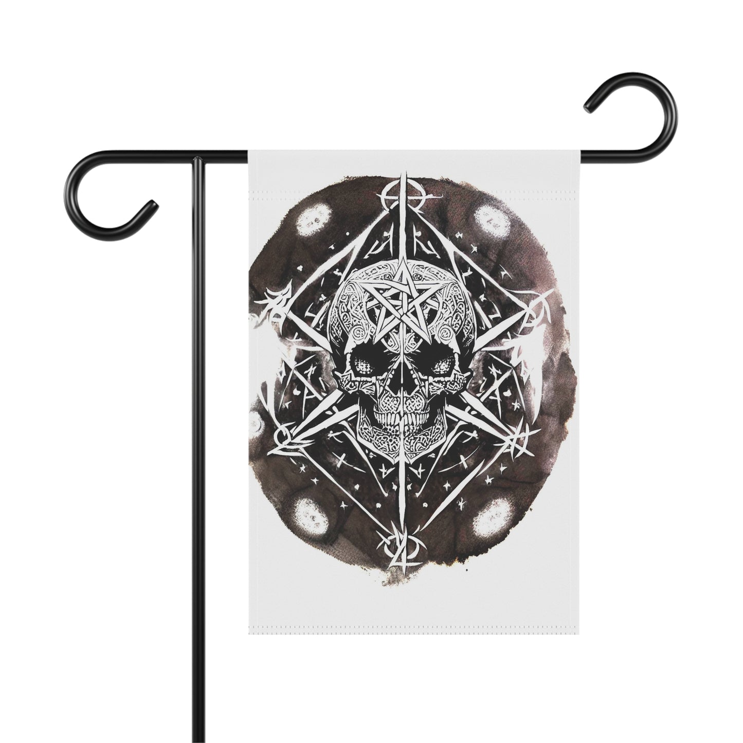 Pentagram Skull Garden & House Banner