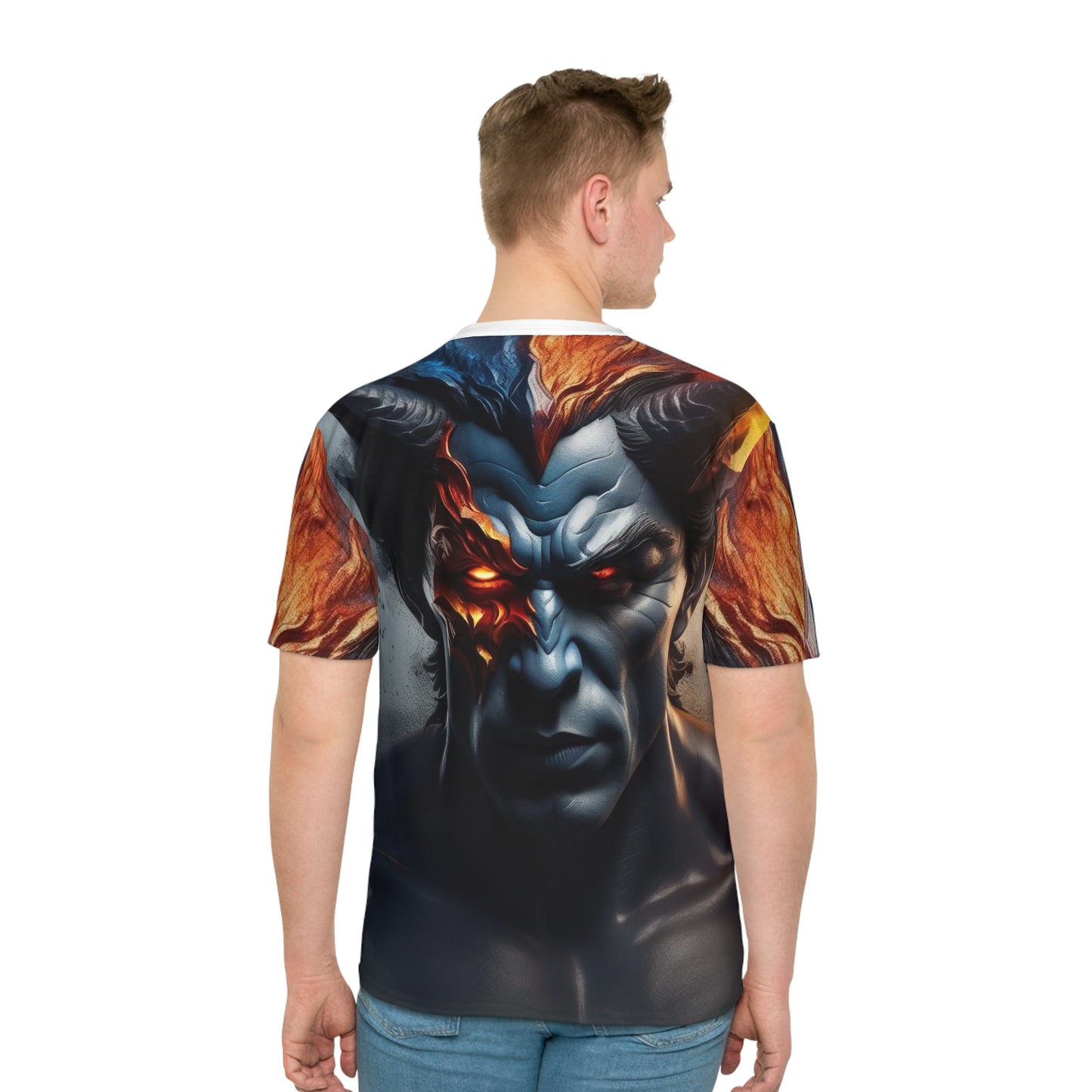 Demon within Men's Loose T-shirt (AOP)