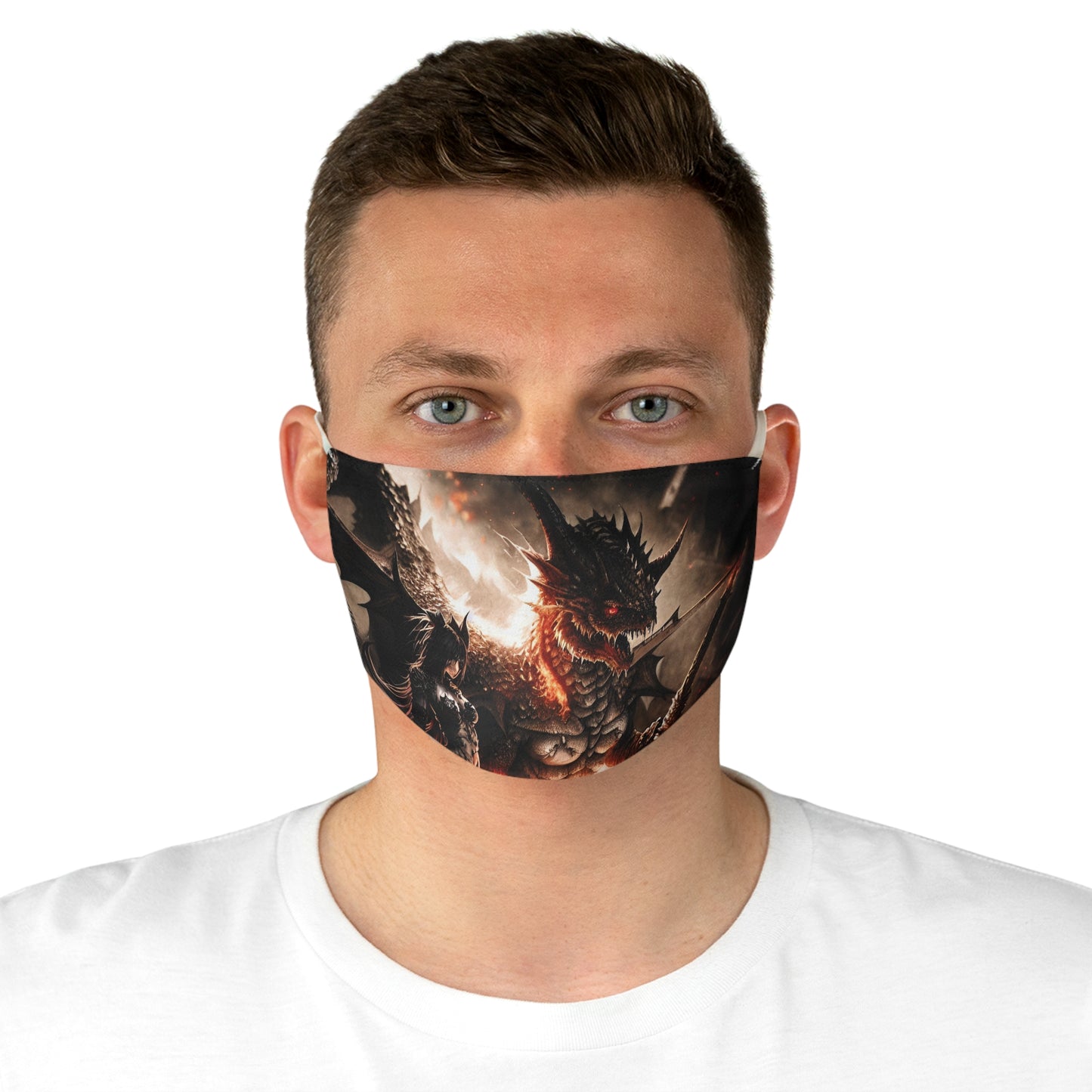 Demon and Dragon Fabric Face Mask