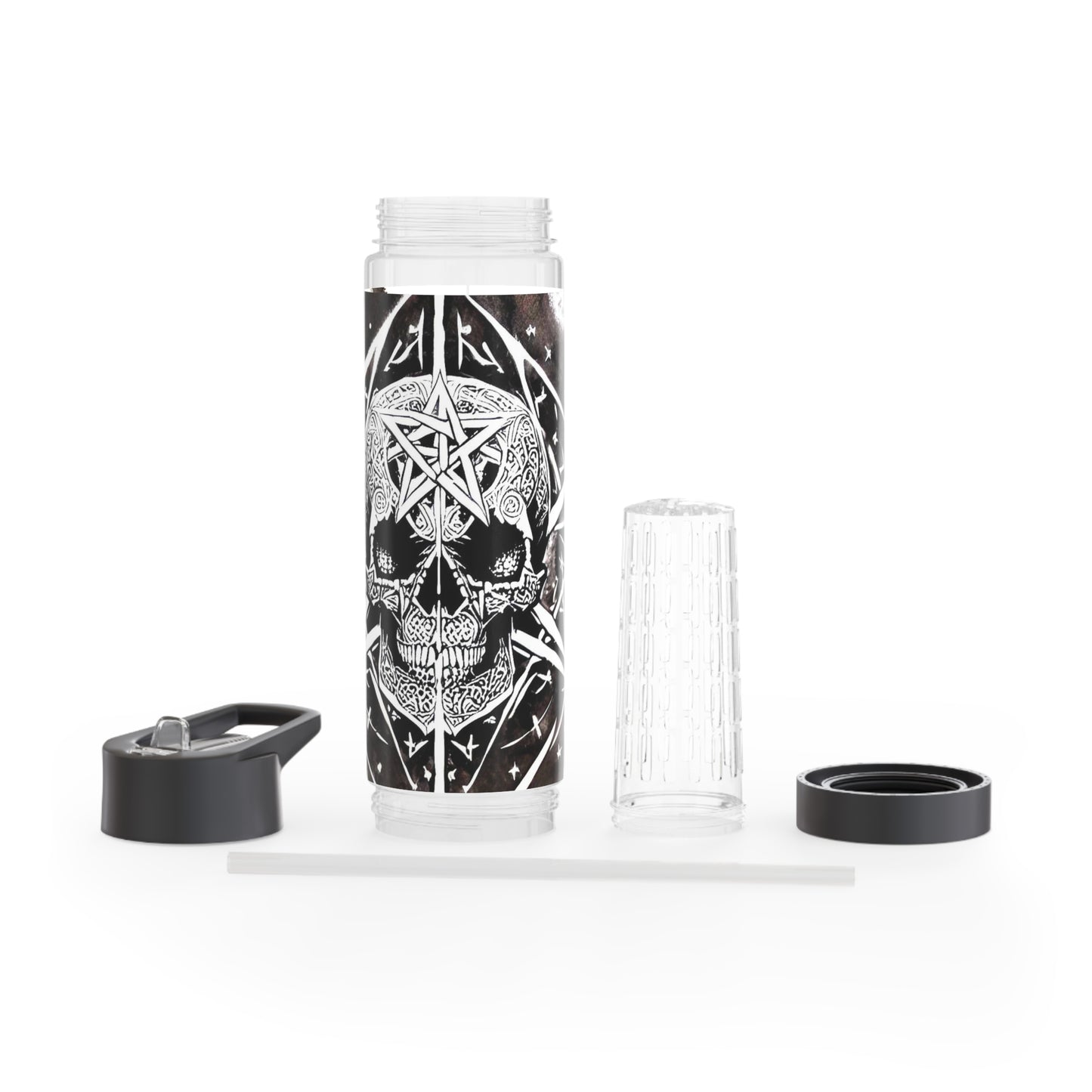 Pentagram Skull Infuser Water Bottle