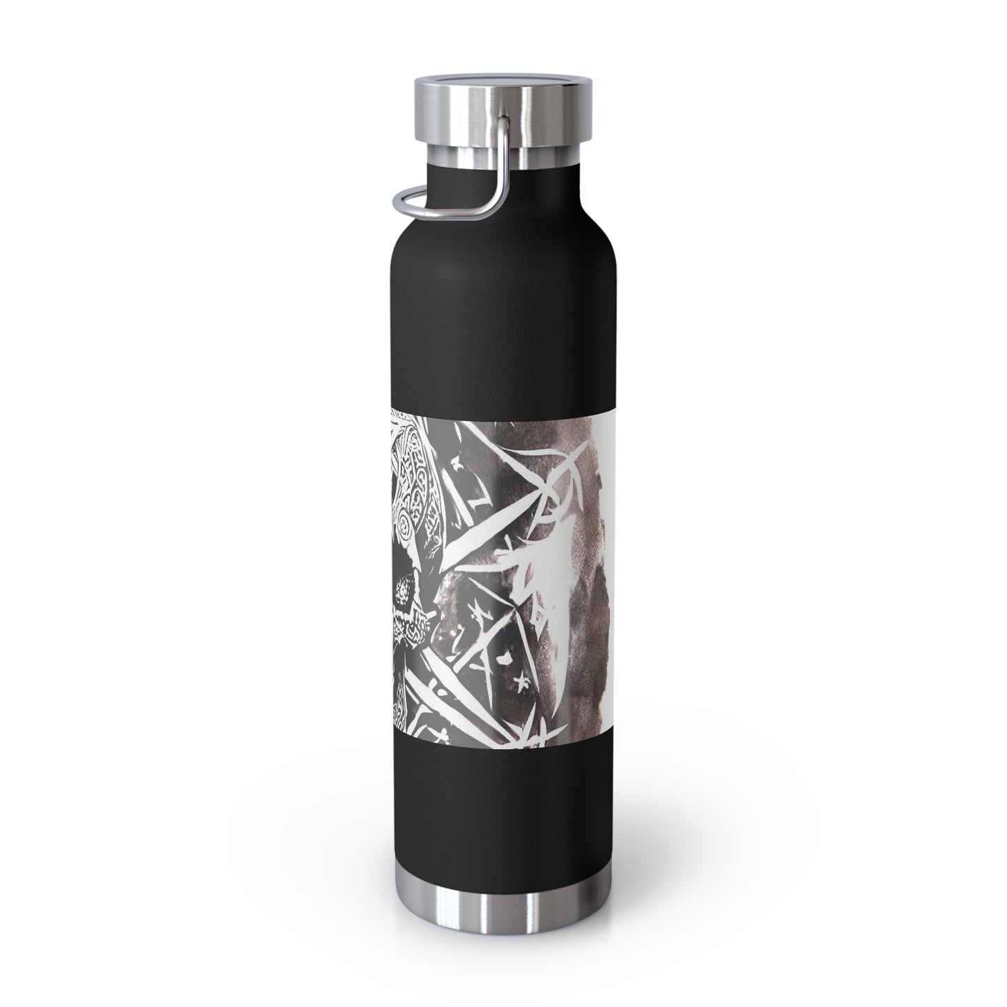 Pentagram Skull Copper Vacuum Insulated Bottle, 22oz