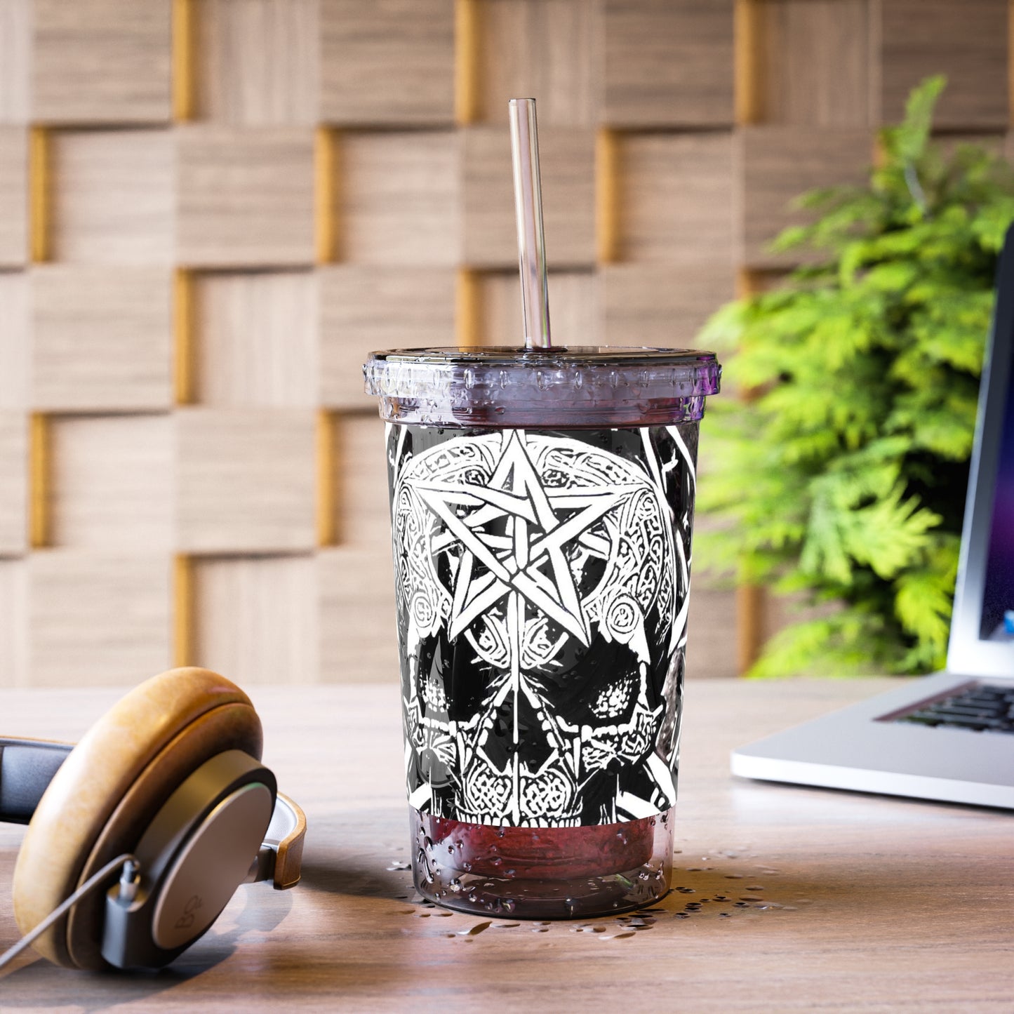 Pentagram Skull Suave Acrylic Cup