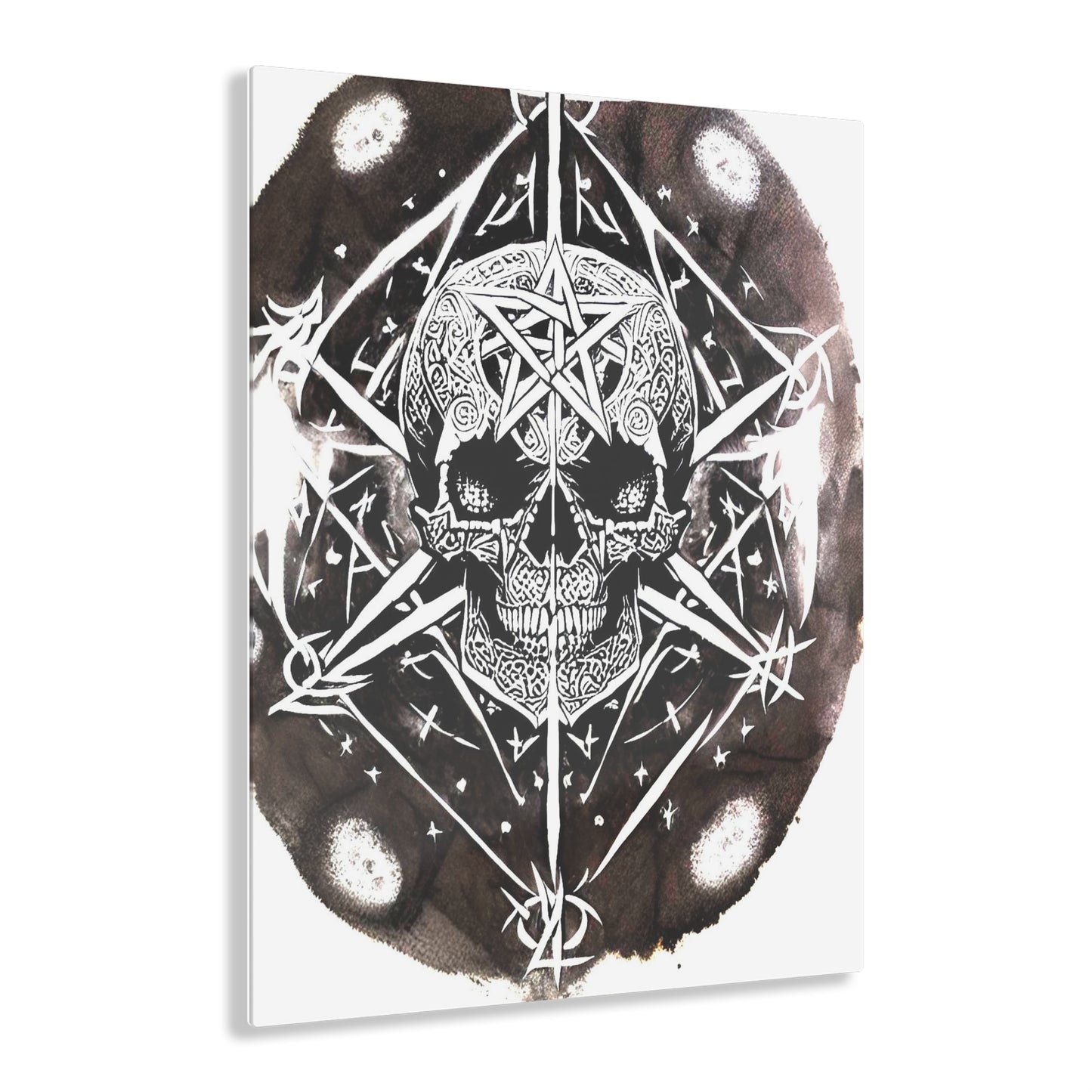 Pentagram Skull Acrylic Prints