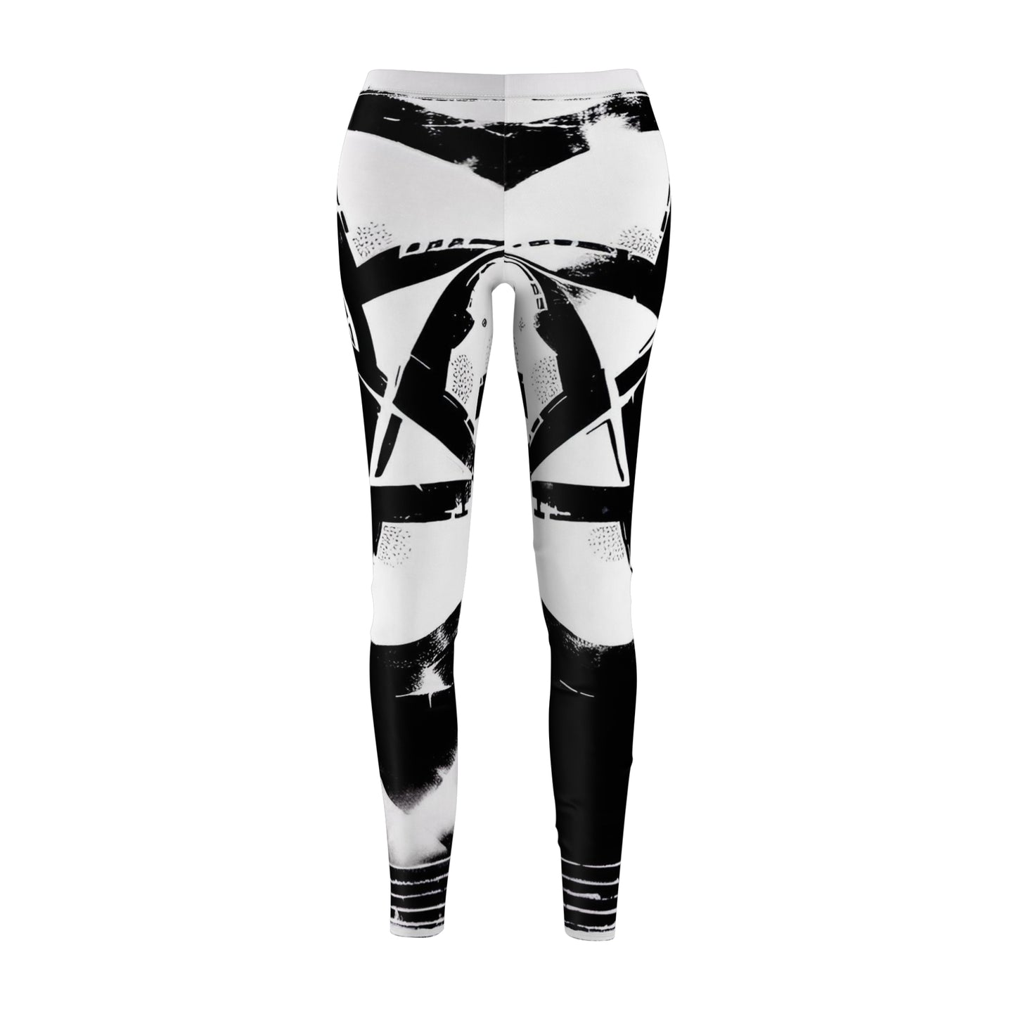 Runic Star Women's Cut & Sew Casual Leggings (AOP)