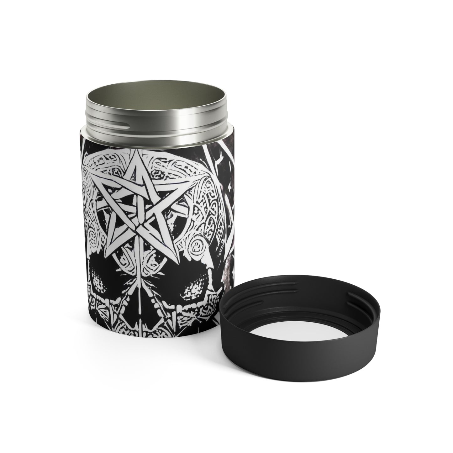 Pentagram Skull Can Holder